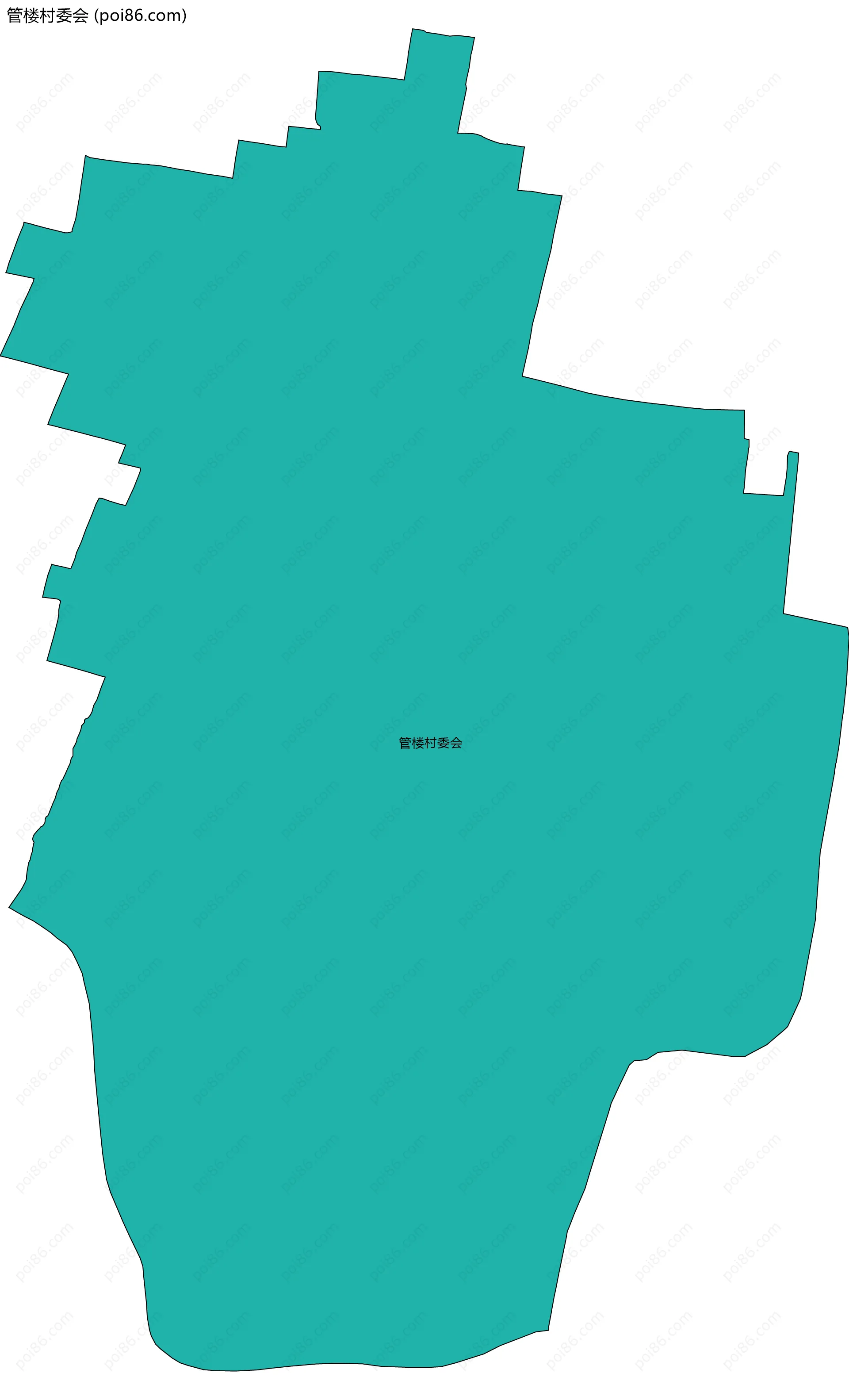 管楼村委会边界地图