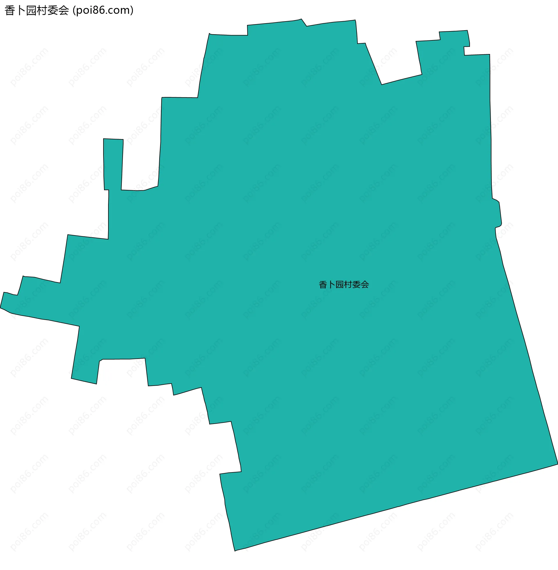 香卜园村委会边界地图