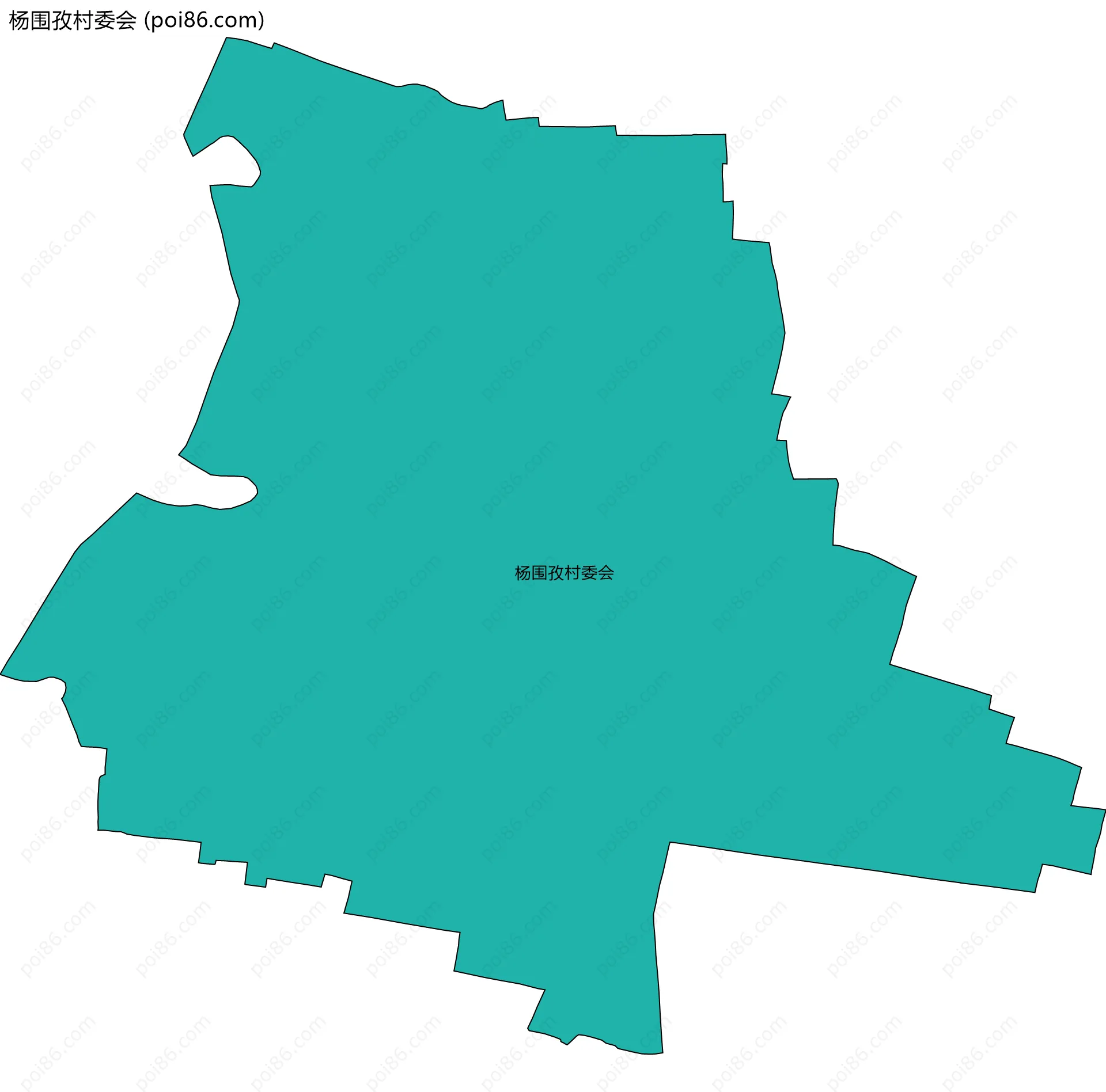 杨围孜村委会边界地图