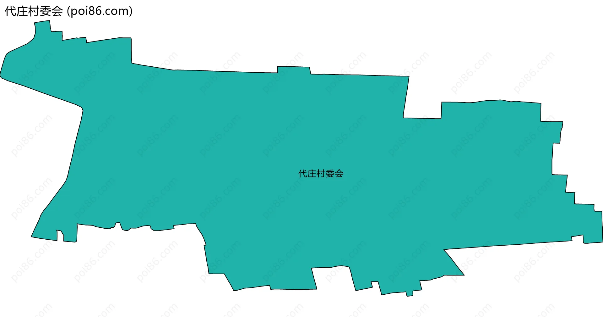 代庄村委会边界地图