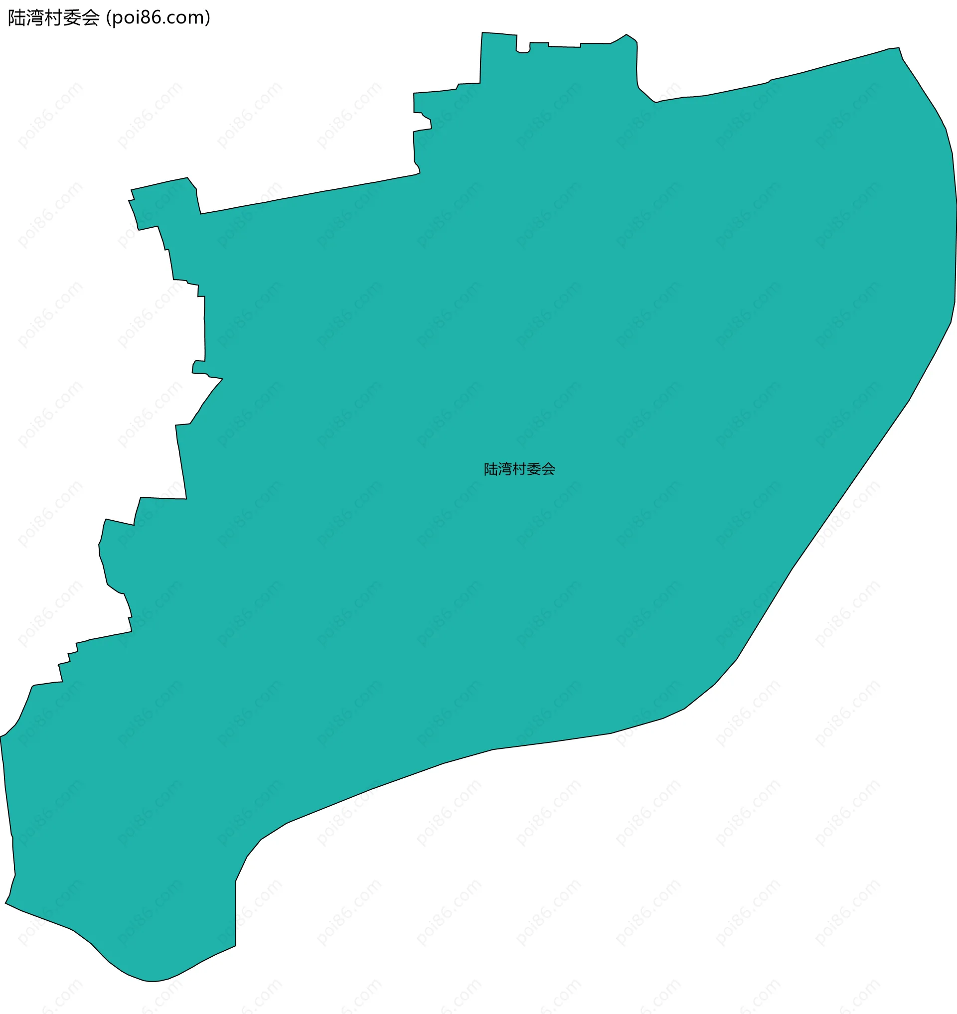 陆湾村委会边界地图