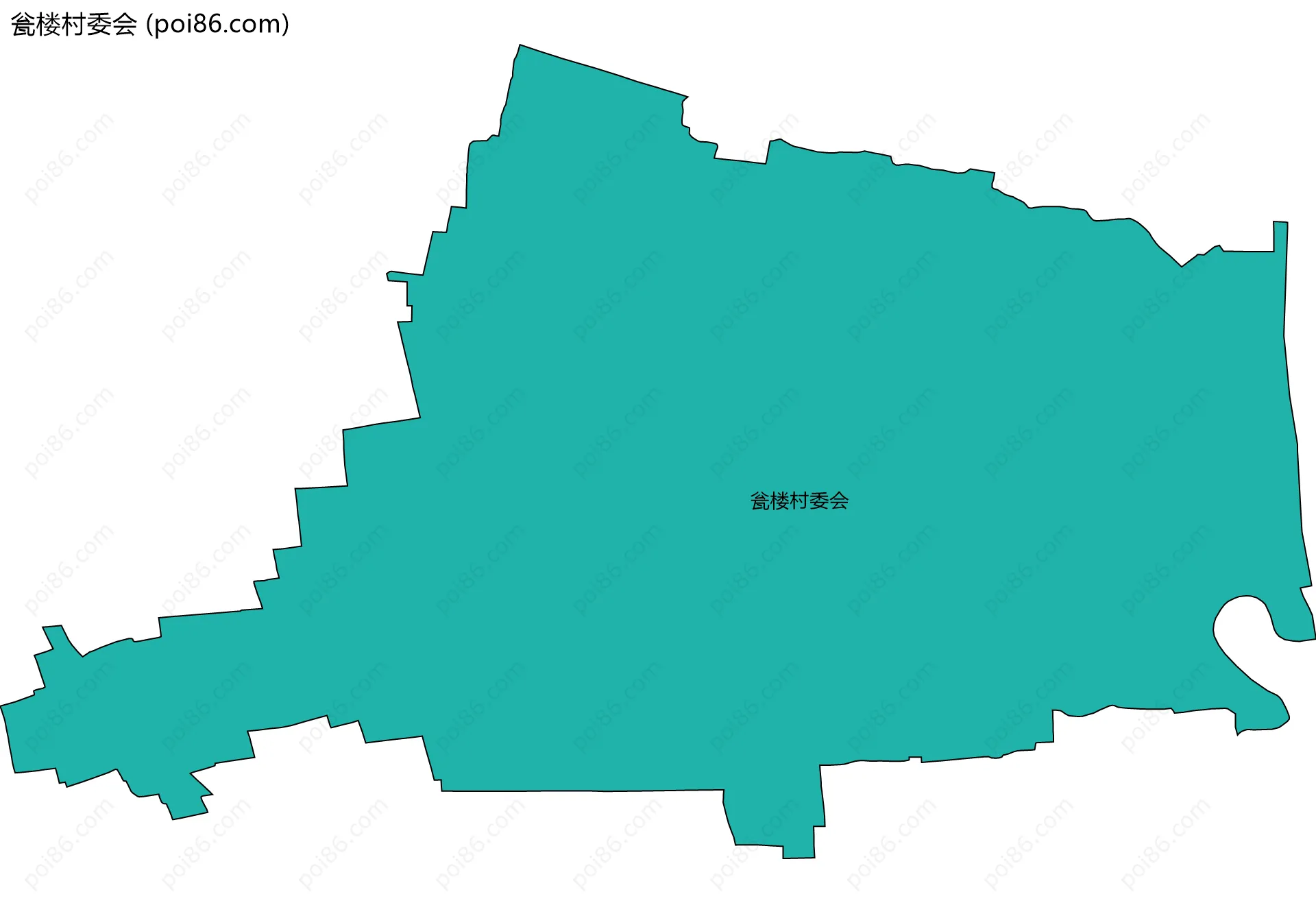瓮楼村委会边界地图