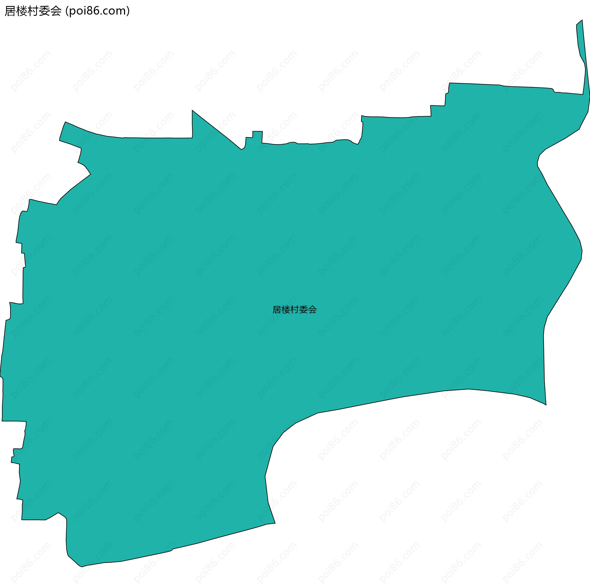 居楼村委会边界地图