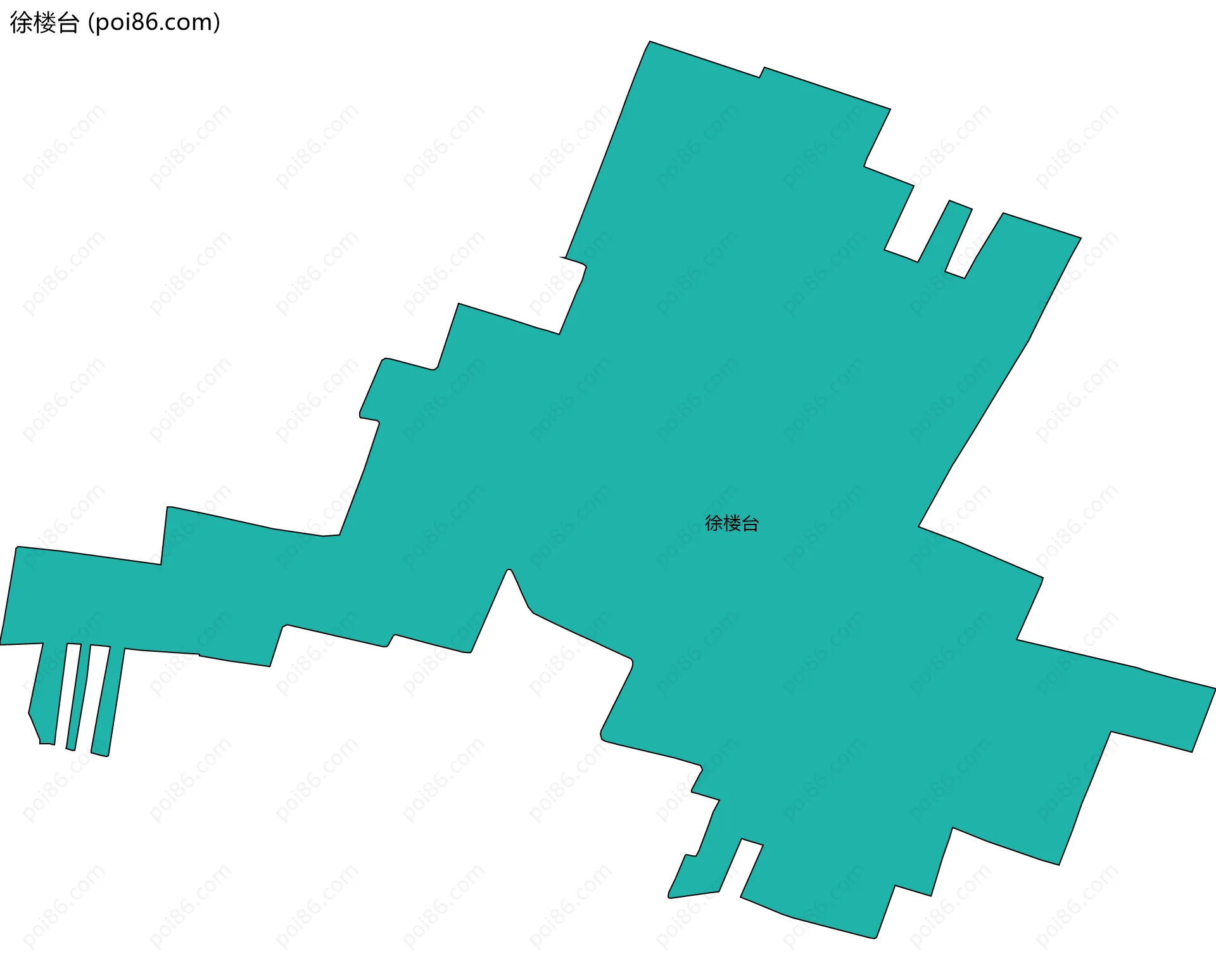 徐楼台边界地图