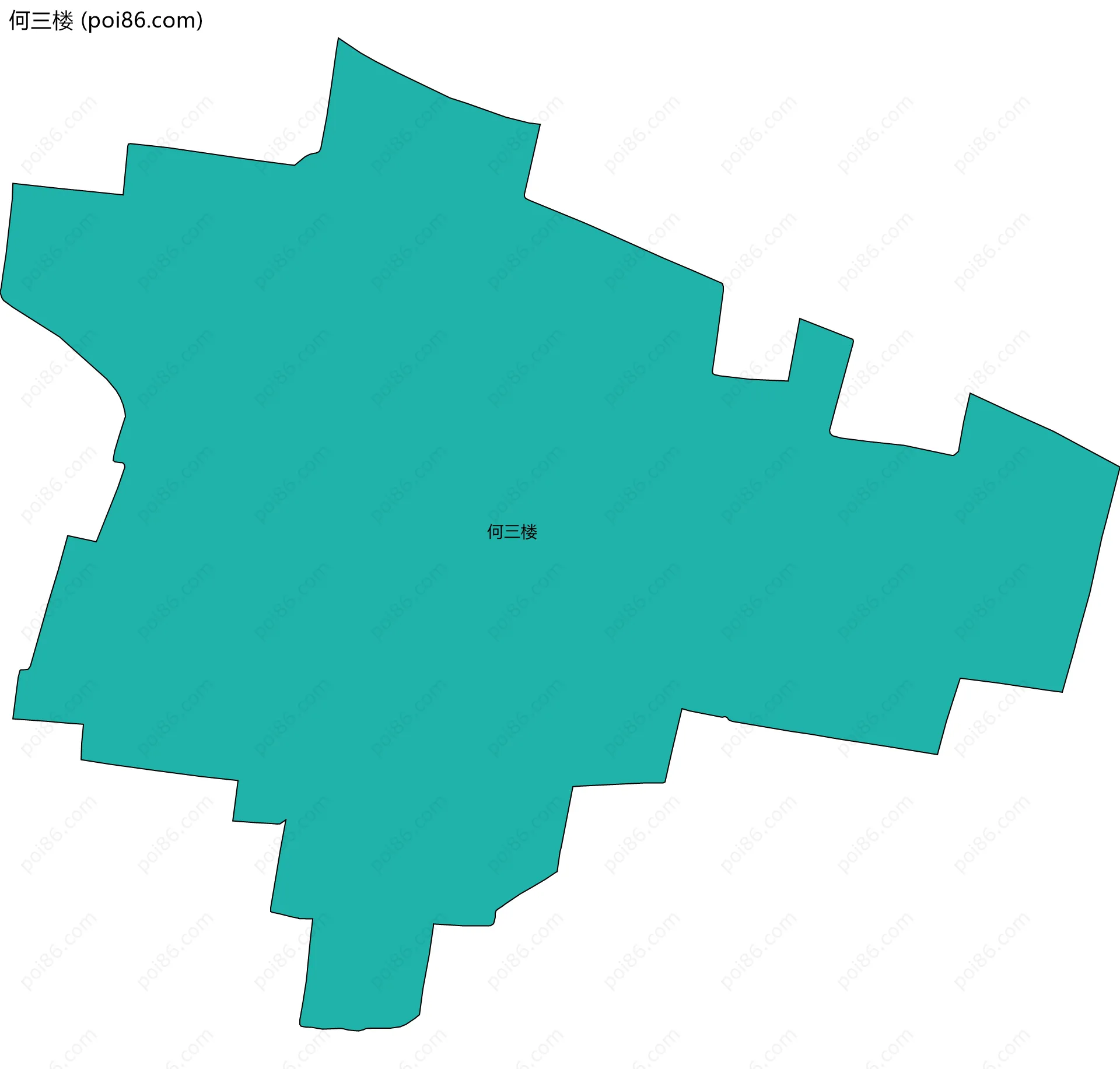 何三楼边界地图