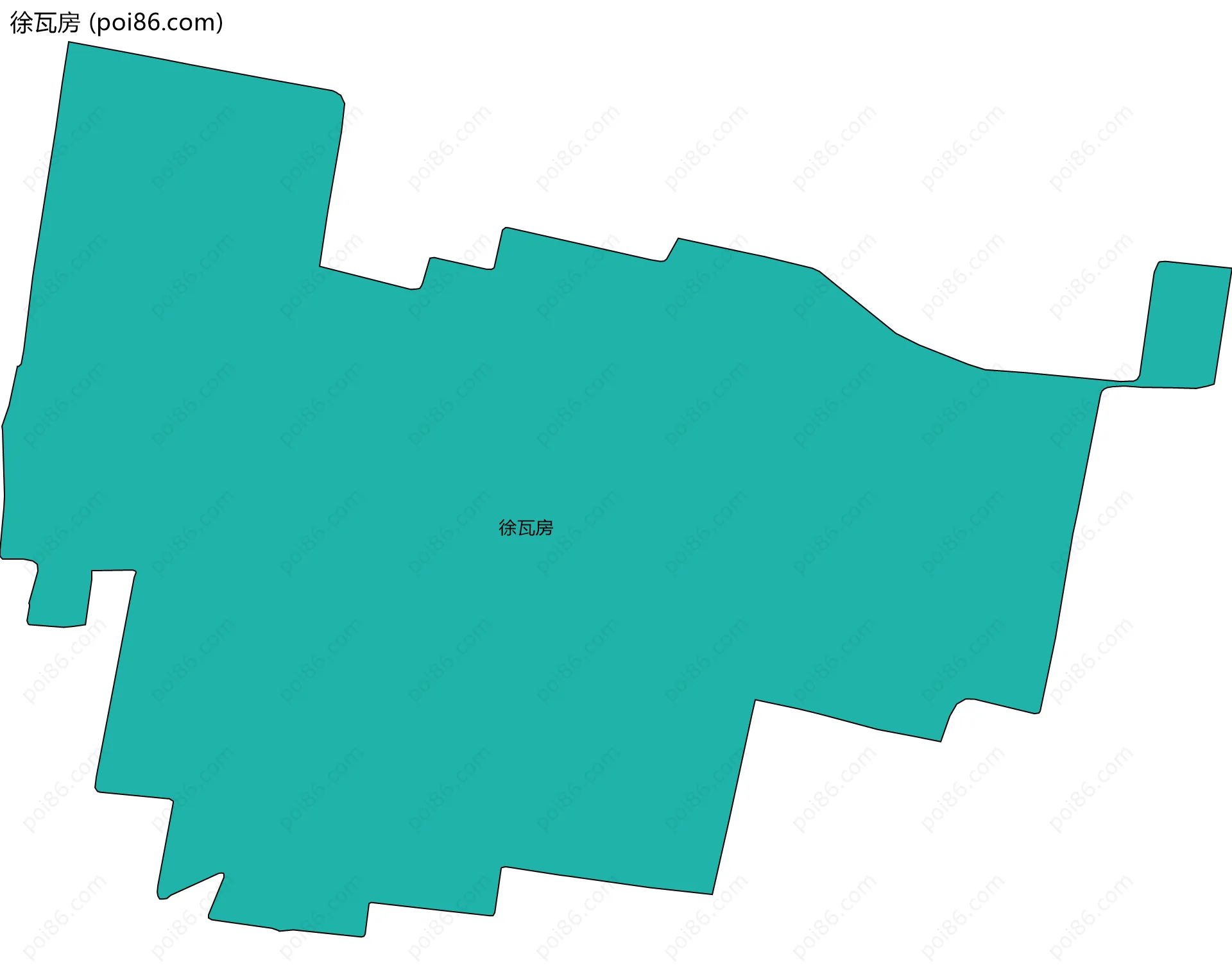 徐瓦房边界地图
