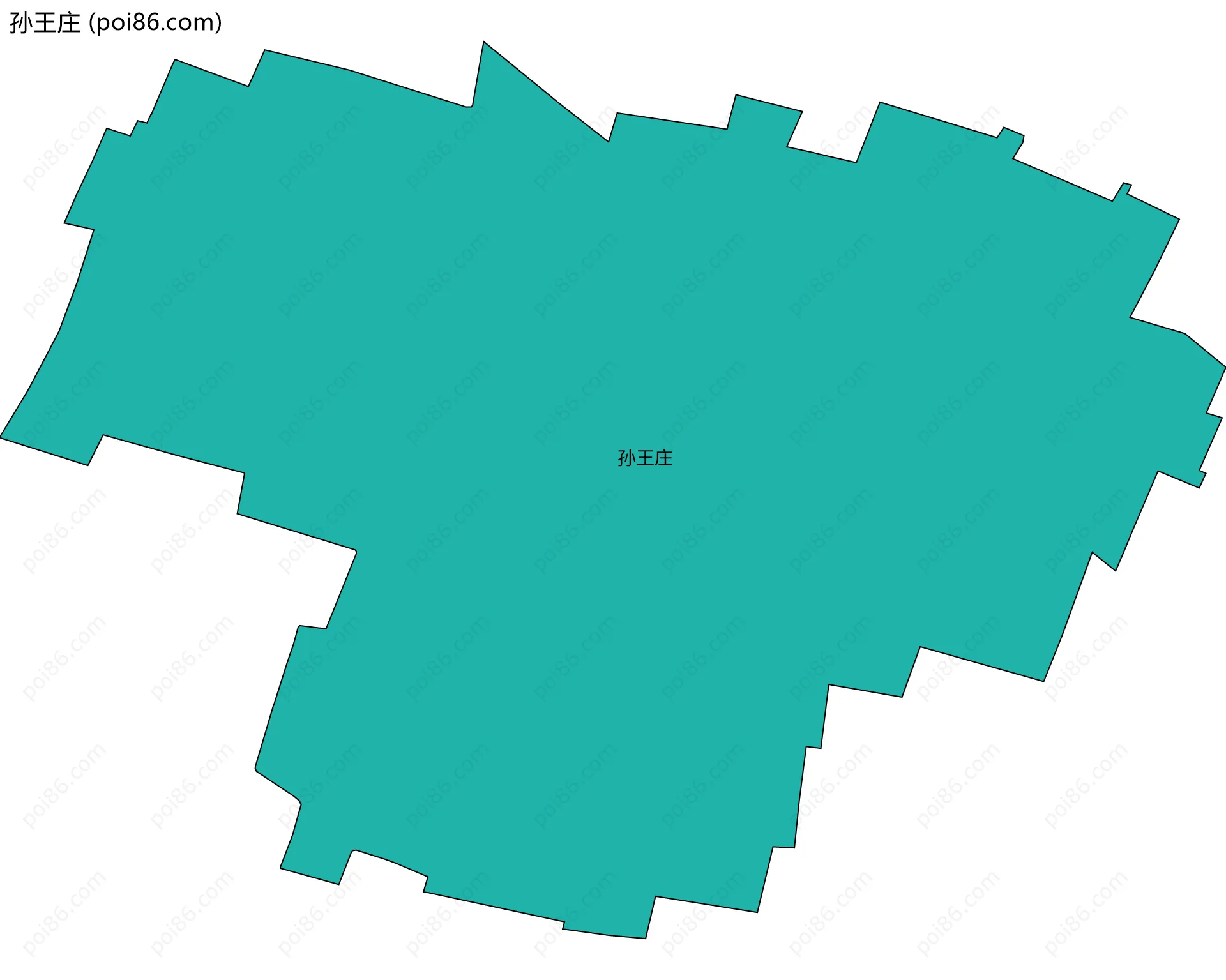 孙王庄边界地图
