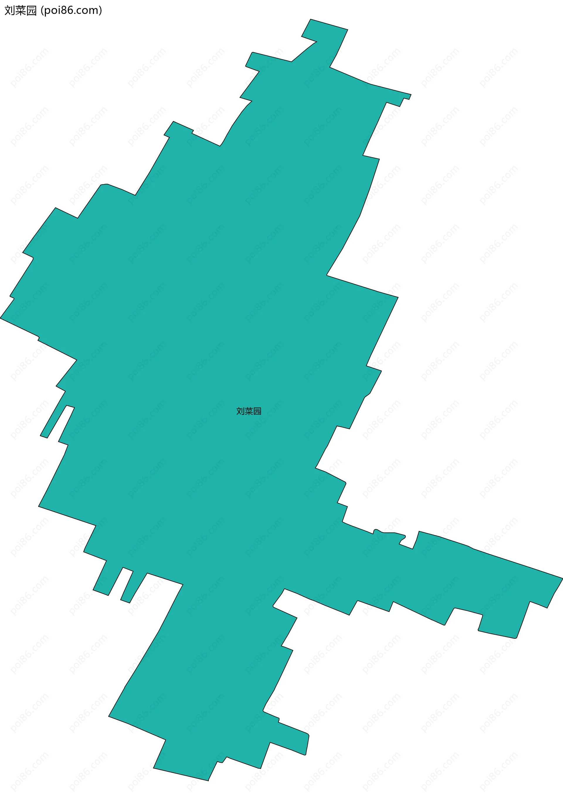 刘菜园边界地图