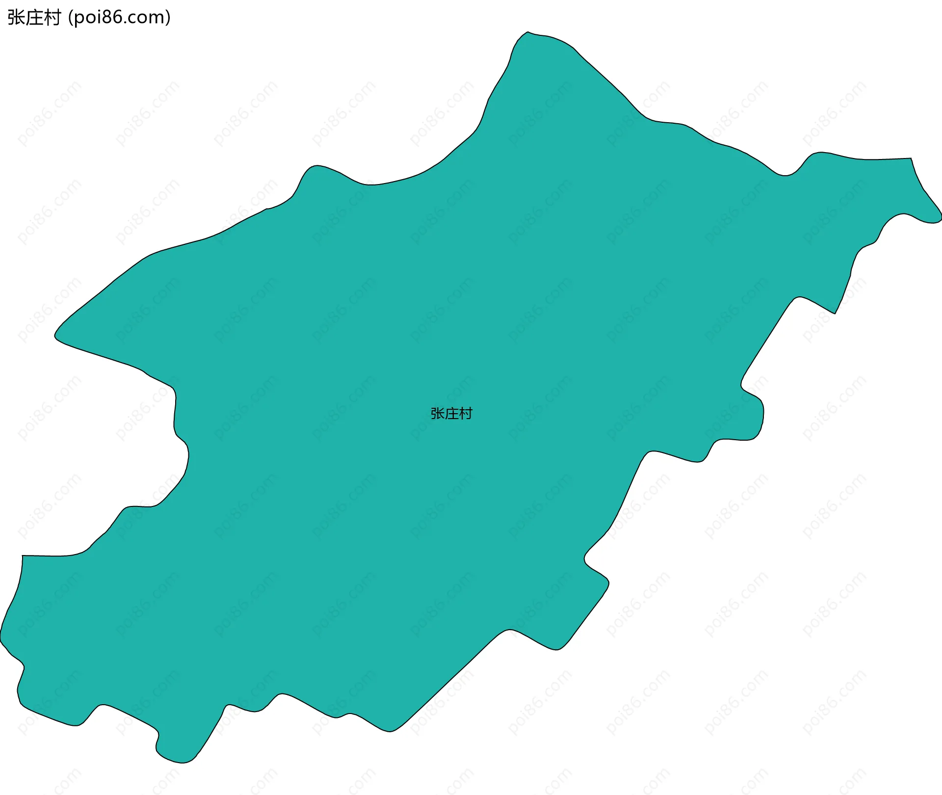 张庄村边界地图