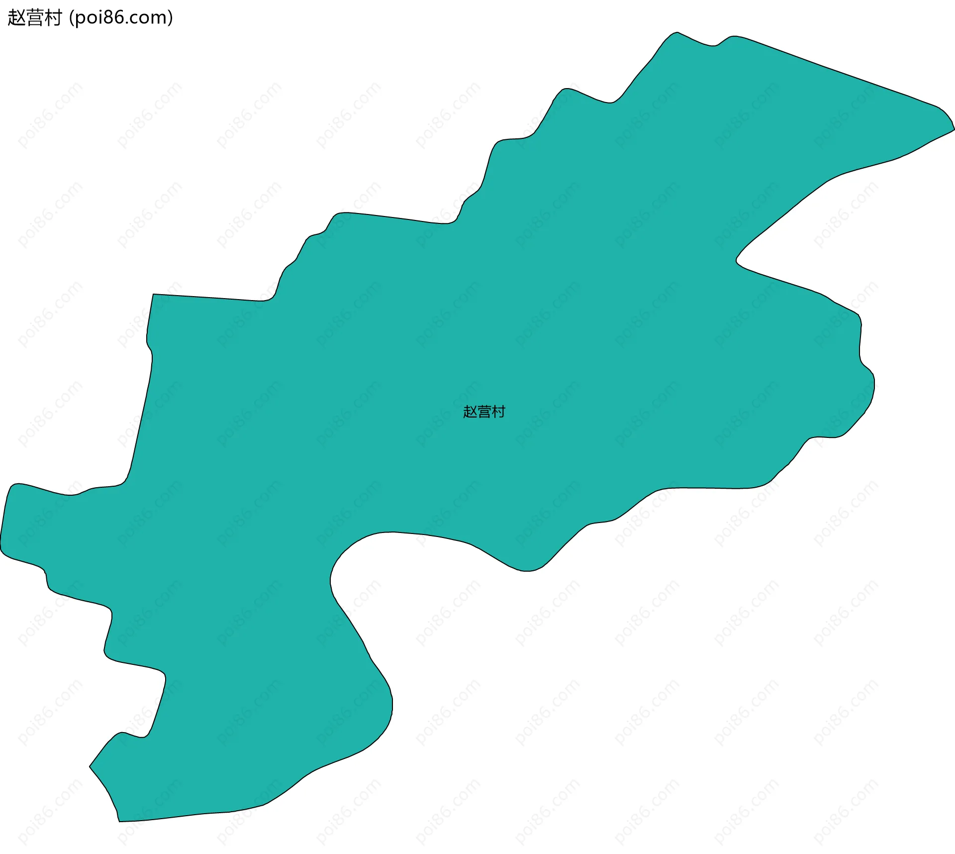 赵营村边界地图