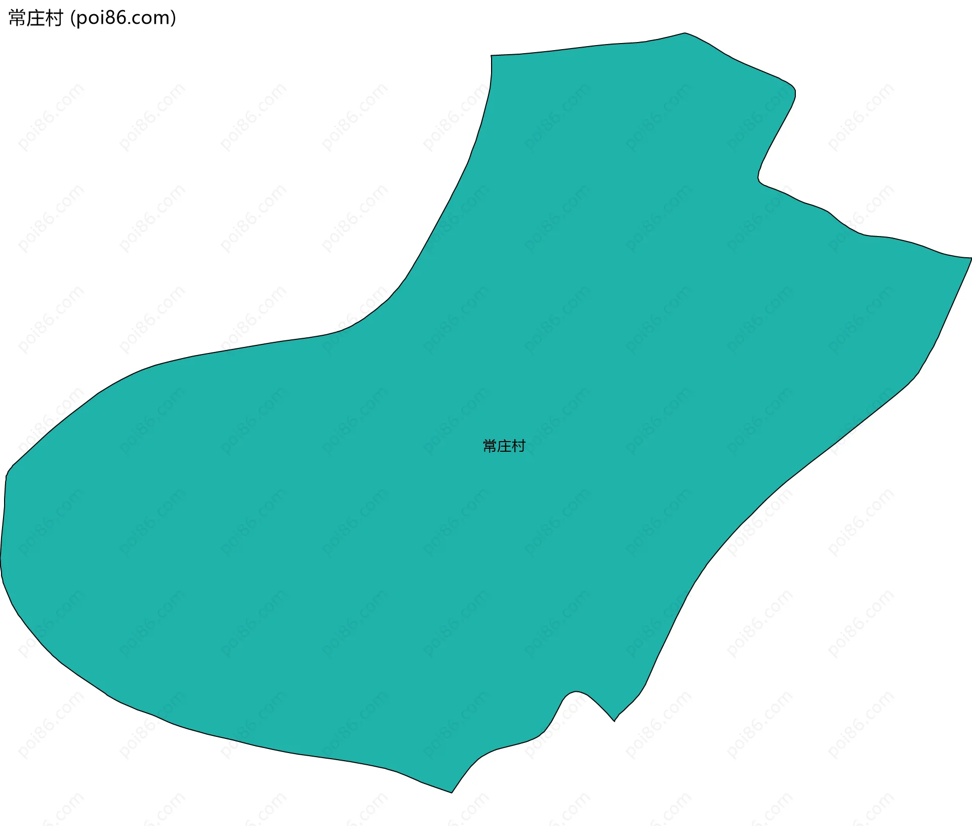常庄村边界地图