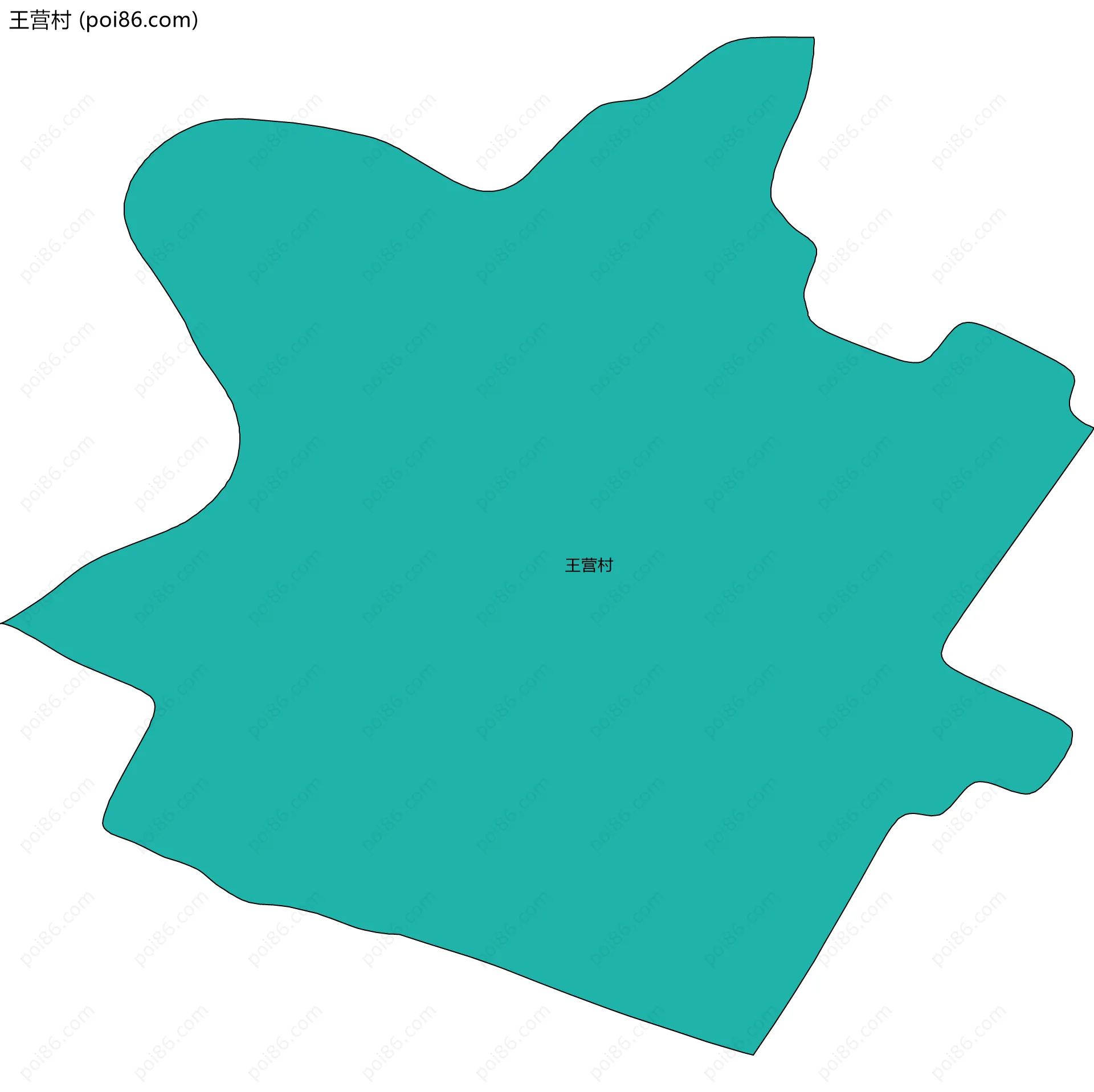 王营村边界地图