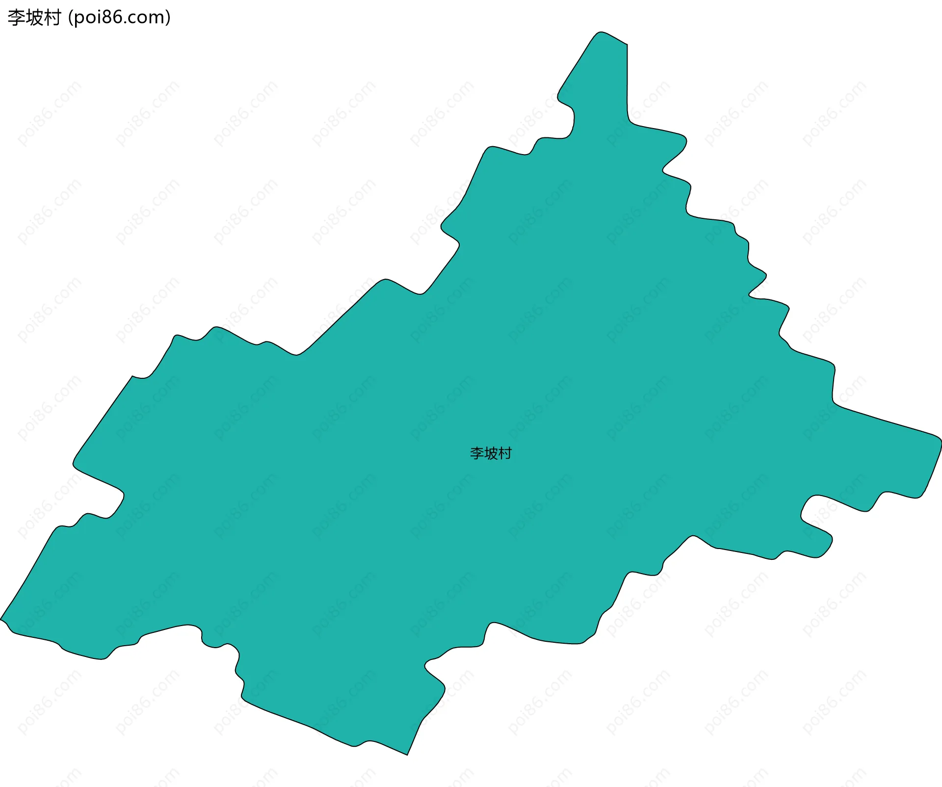 李坡村边界地图