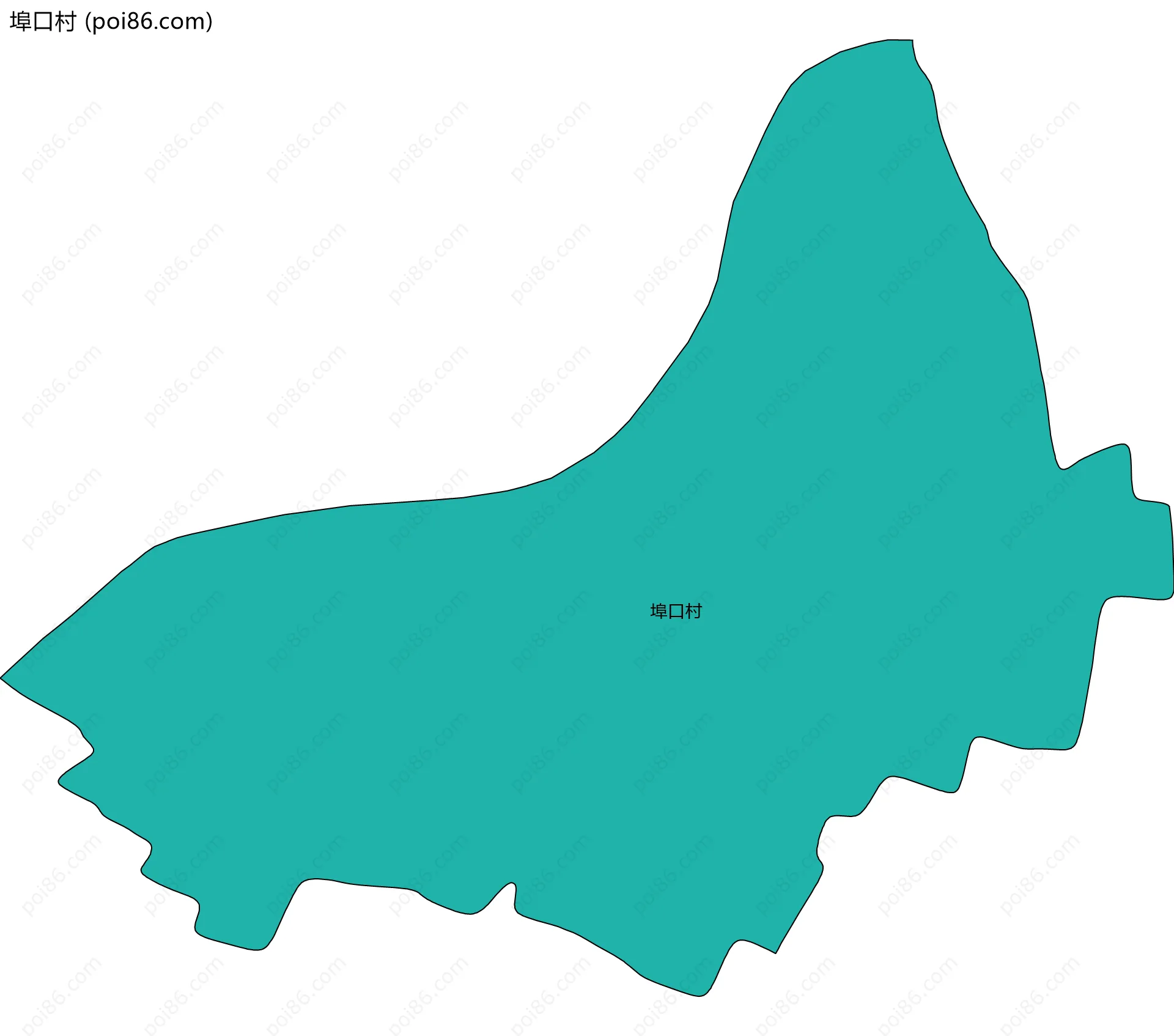 埠口村边界地图
