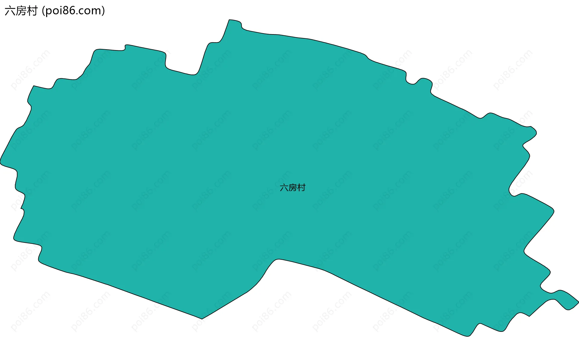 六房村边界地图