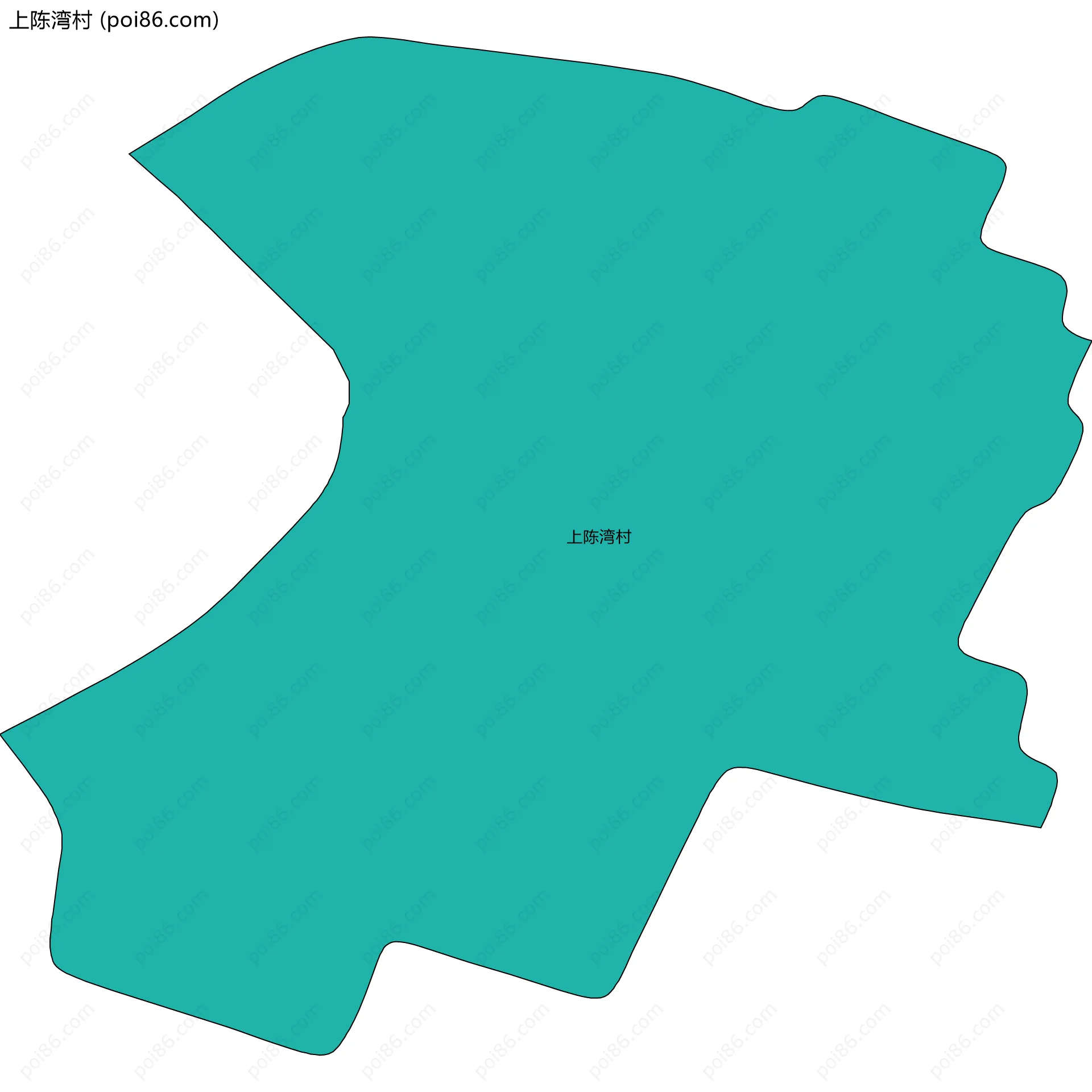 上陈湾村边界地图