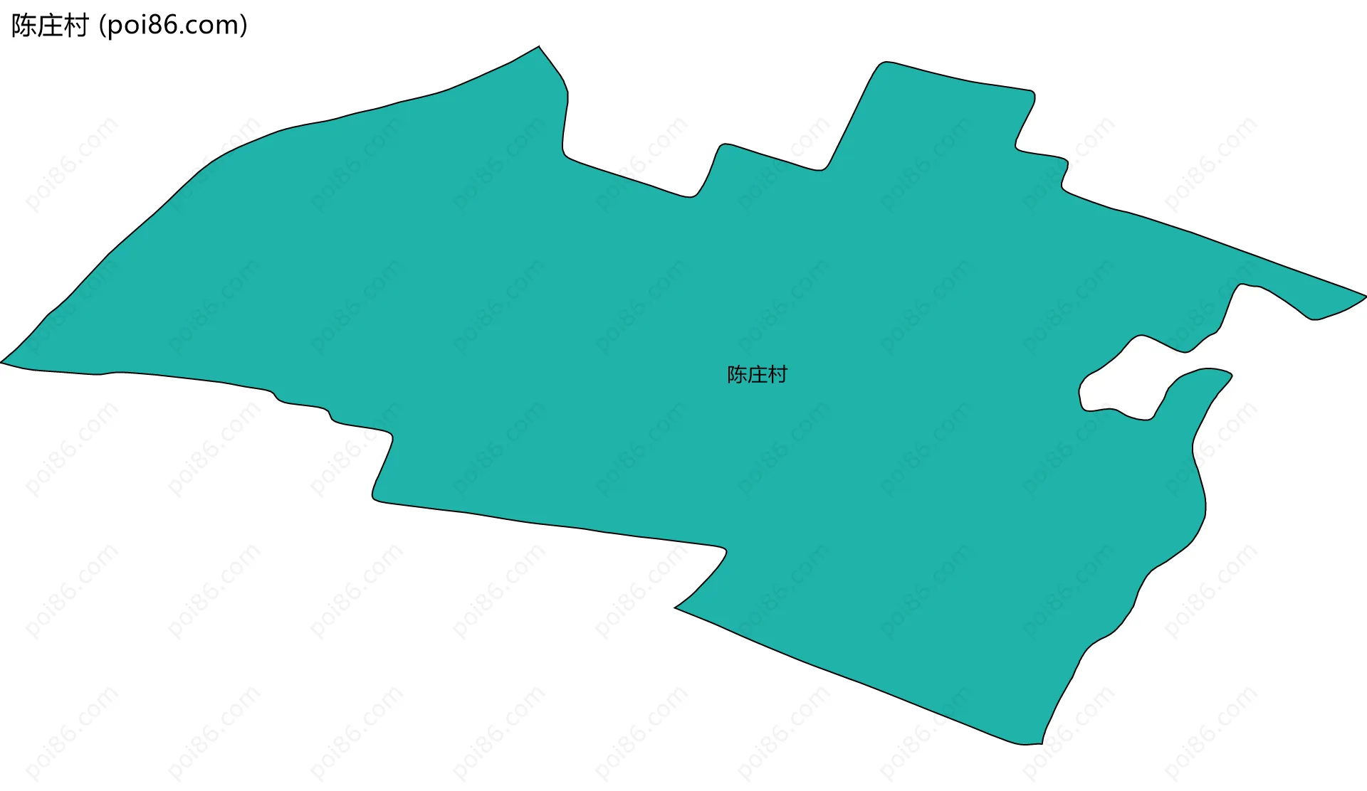陈庄村边界地图