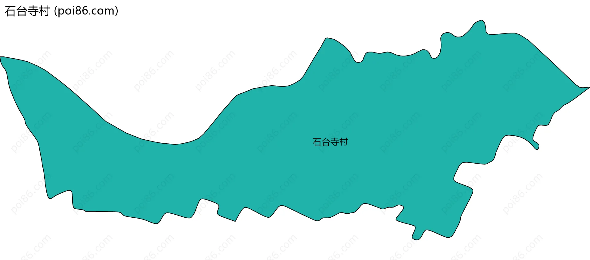 石台寺村边界地图