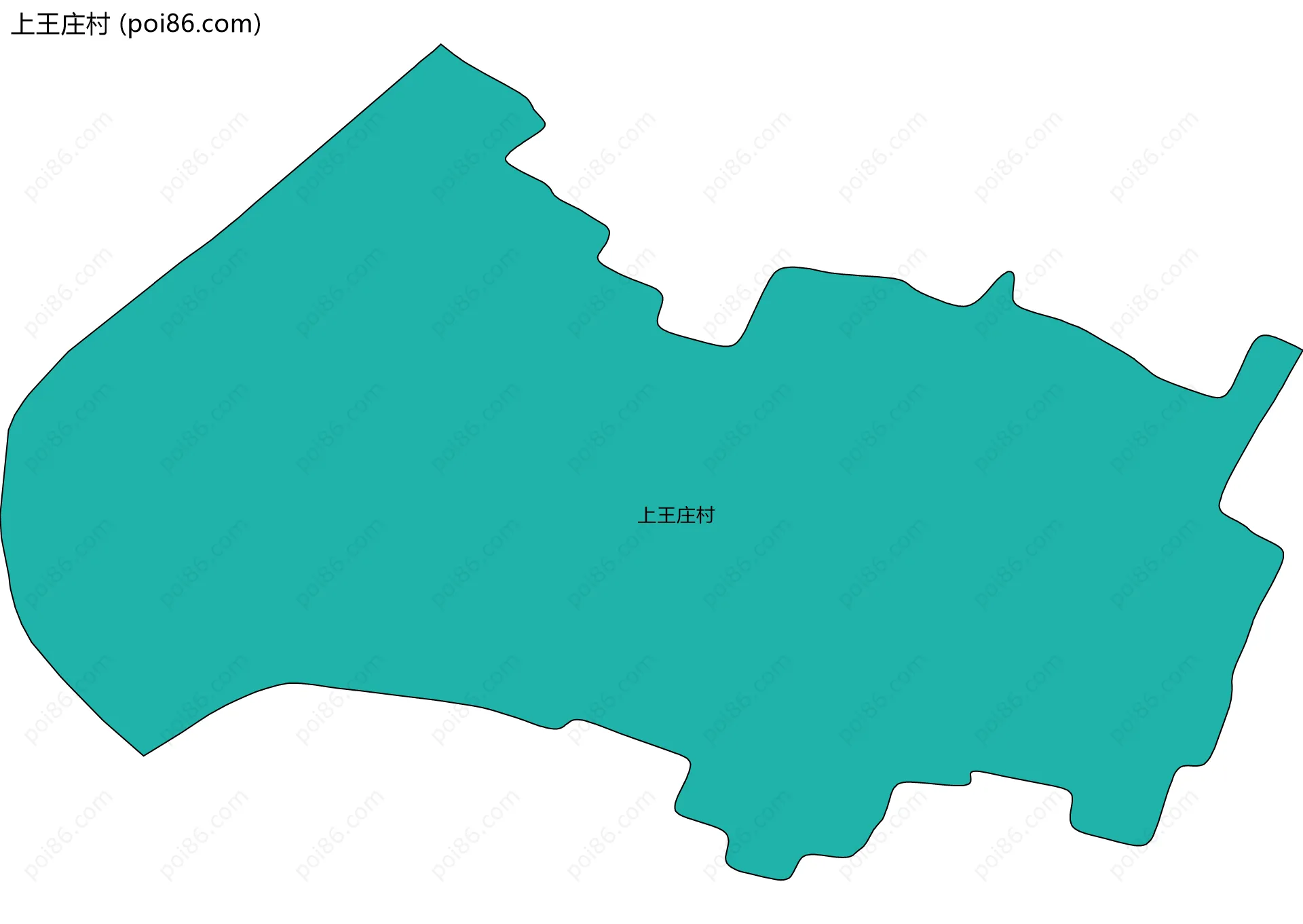 上王庄村边界地图