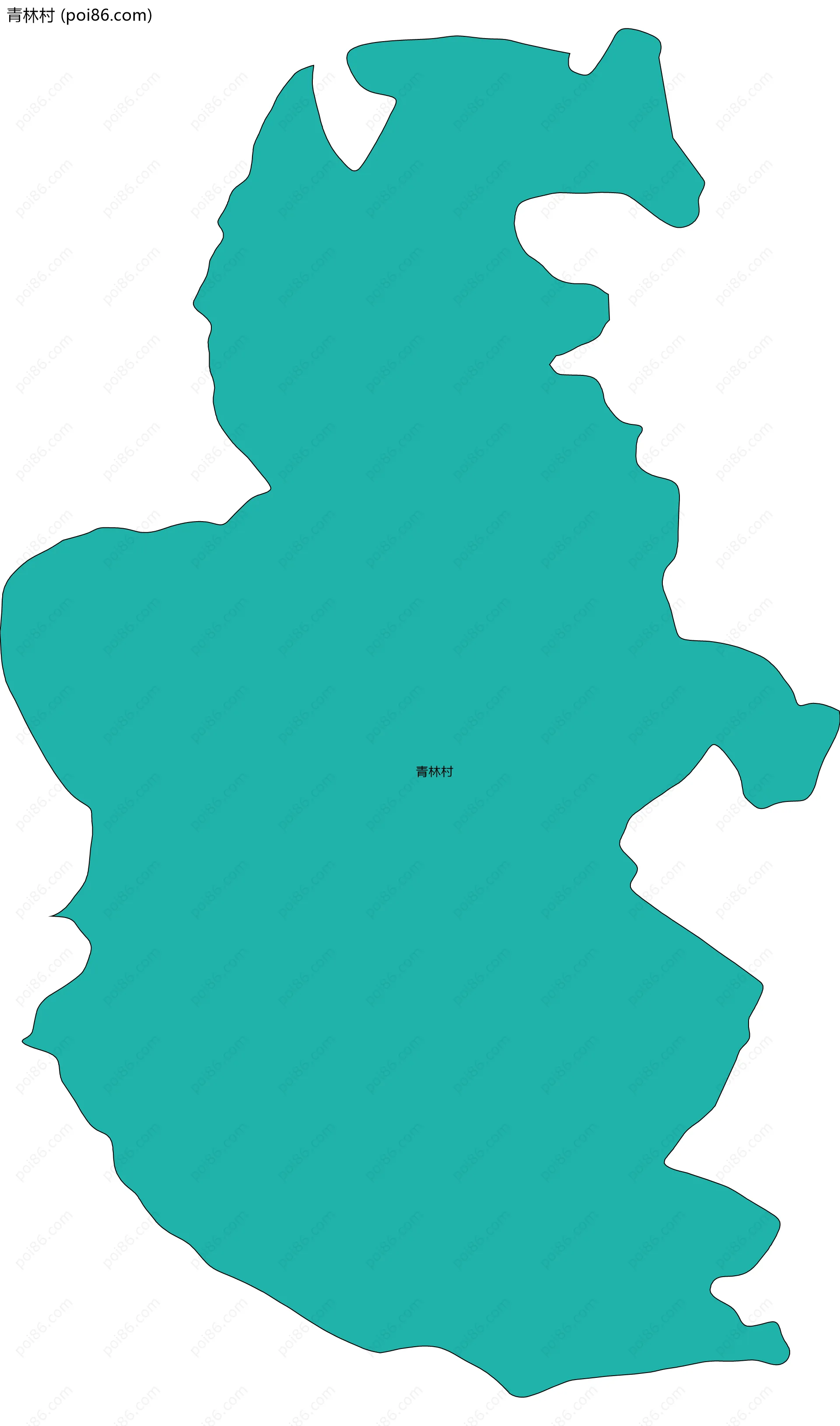 青林村边界地图