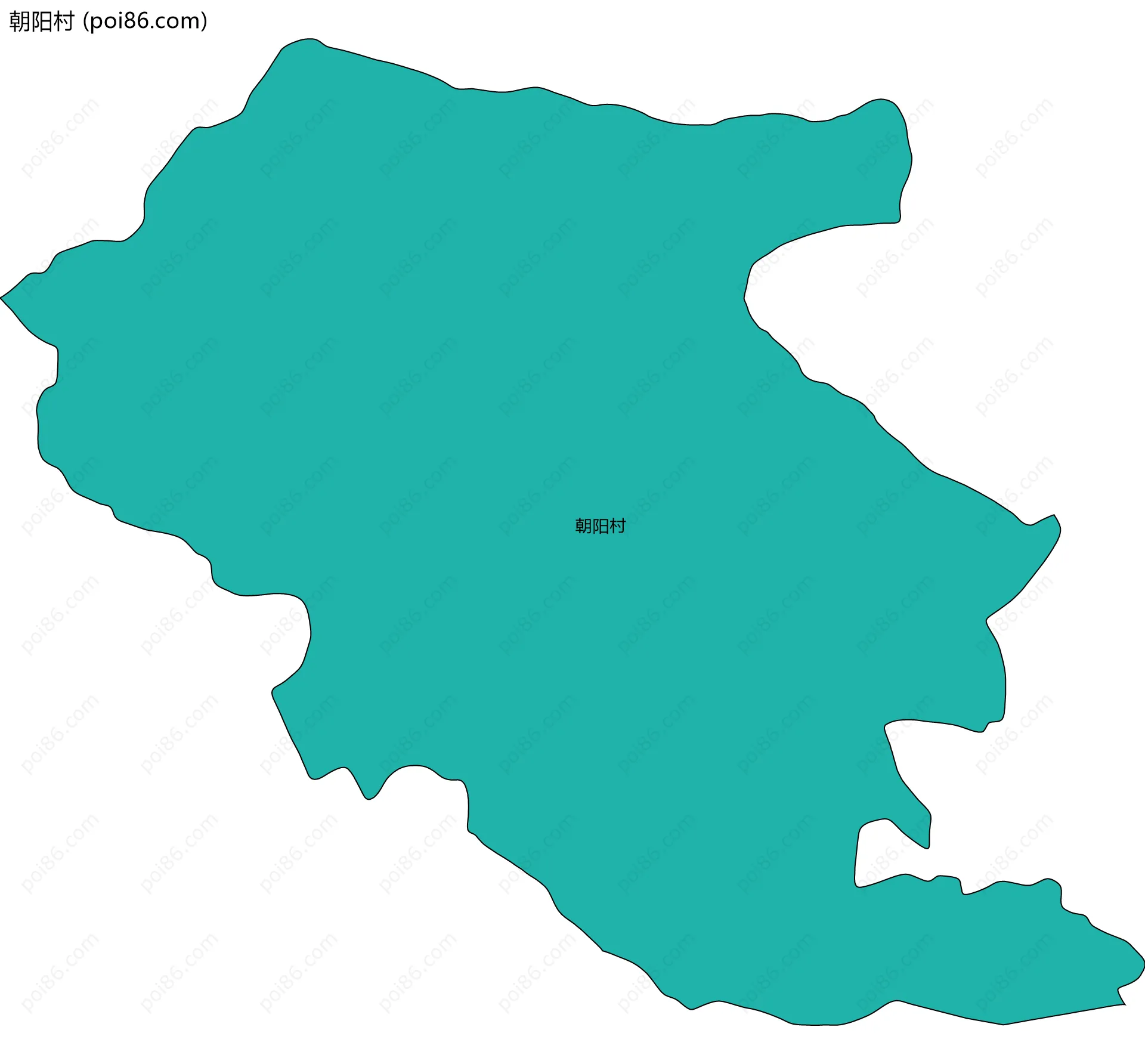 朝阳村边界地图
