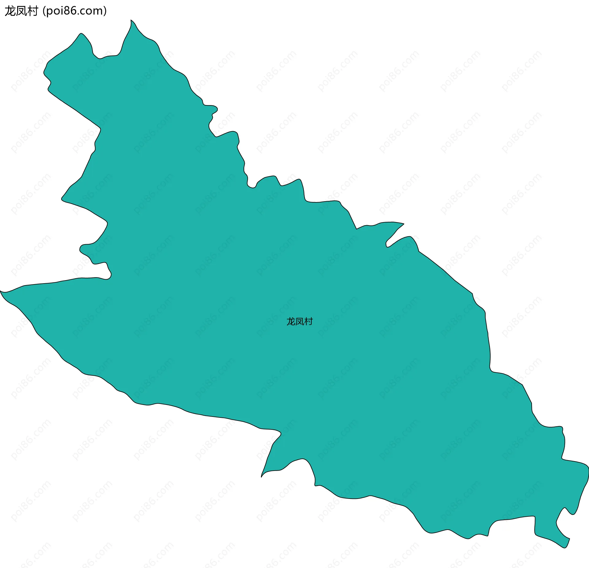 龙凤村边界地图