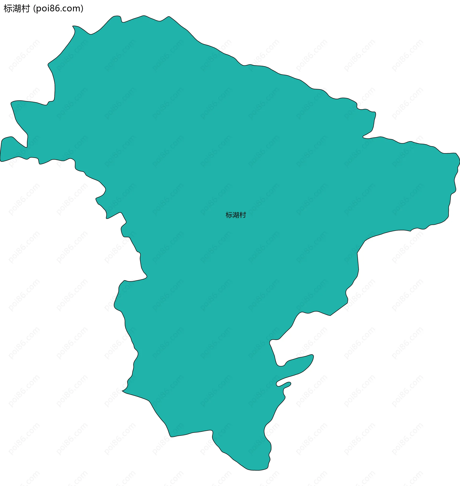 标湖村边界地图