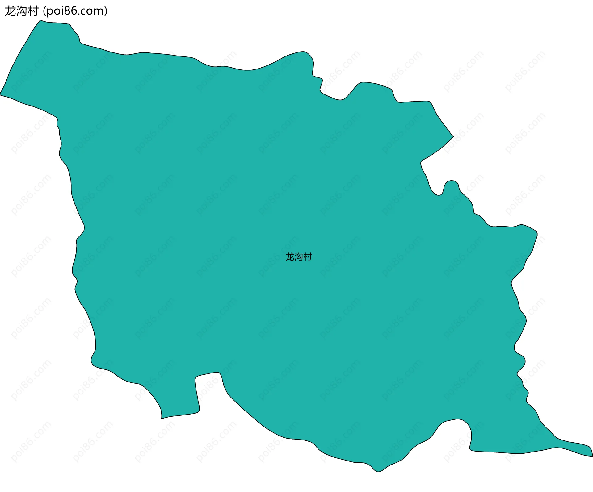 龙沟村边界地图