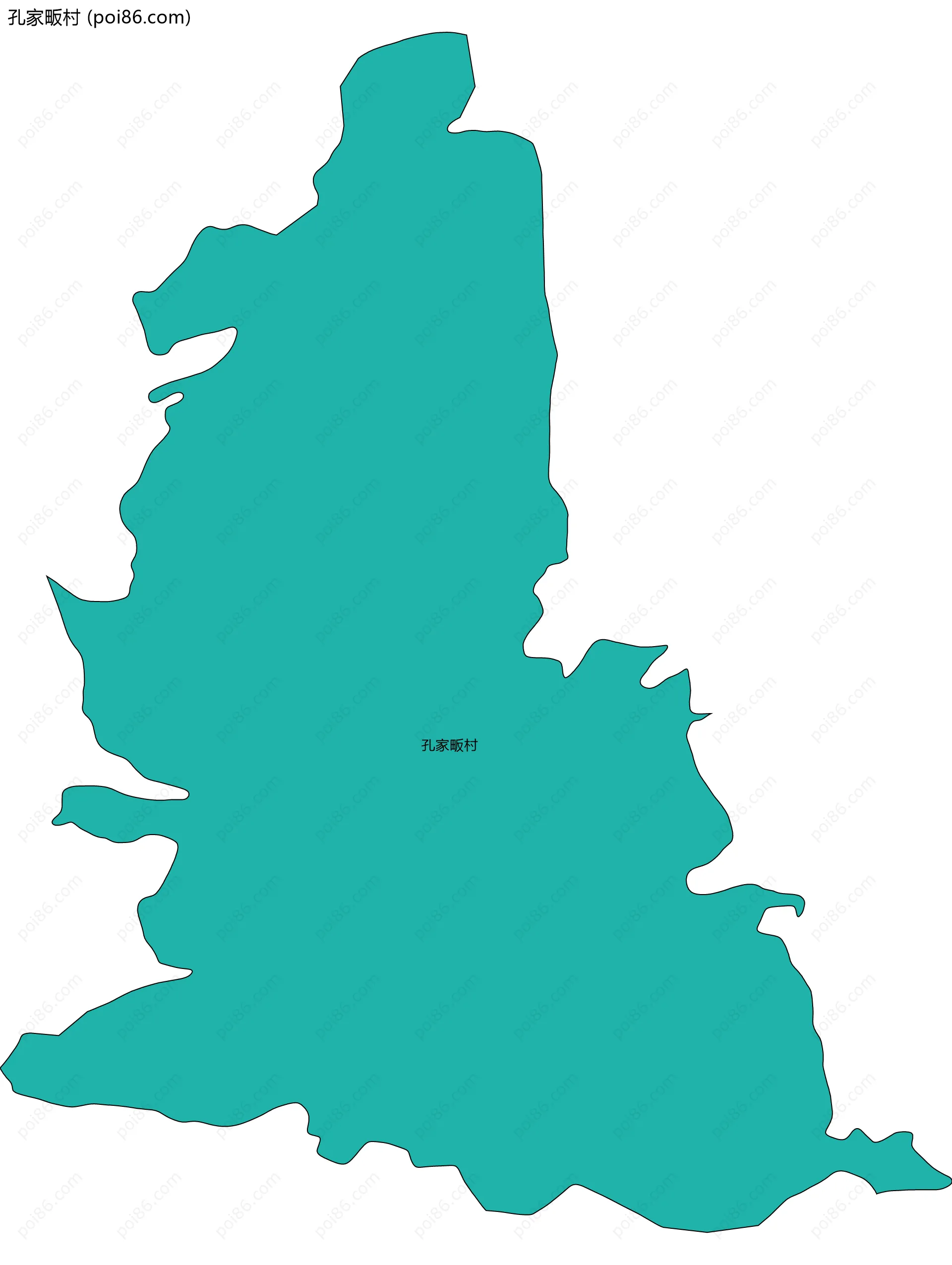 孔家畈村边界地图