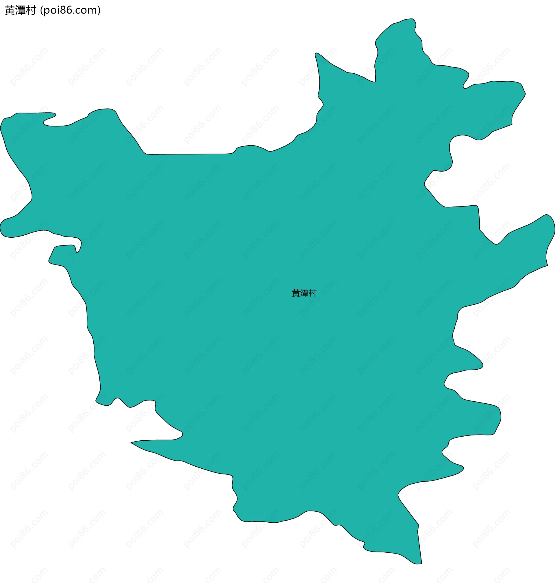 黄潭村边界地图