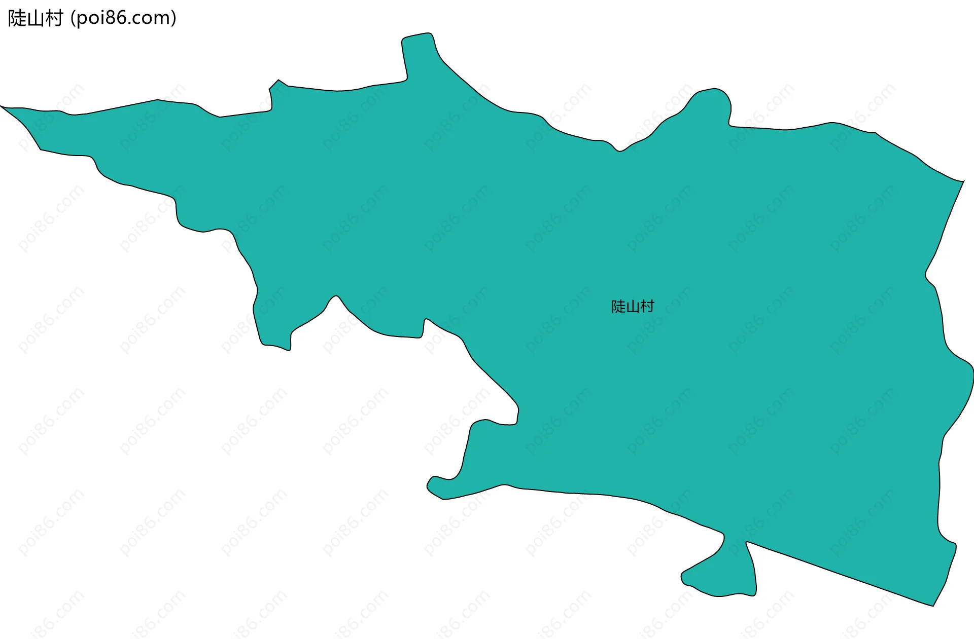 陡山村边界地图