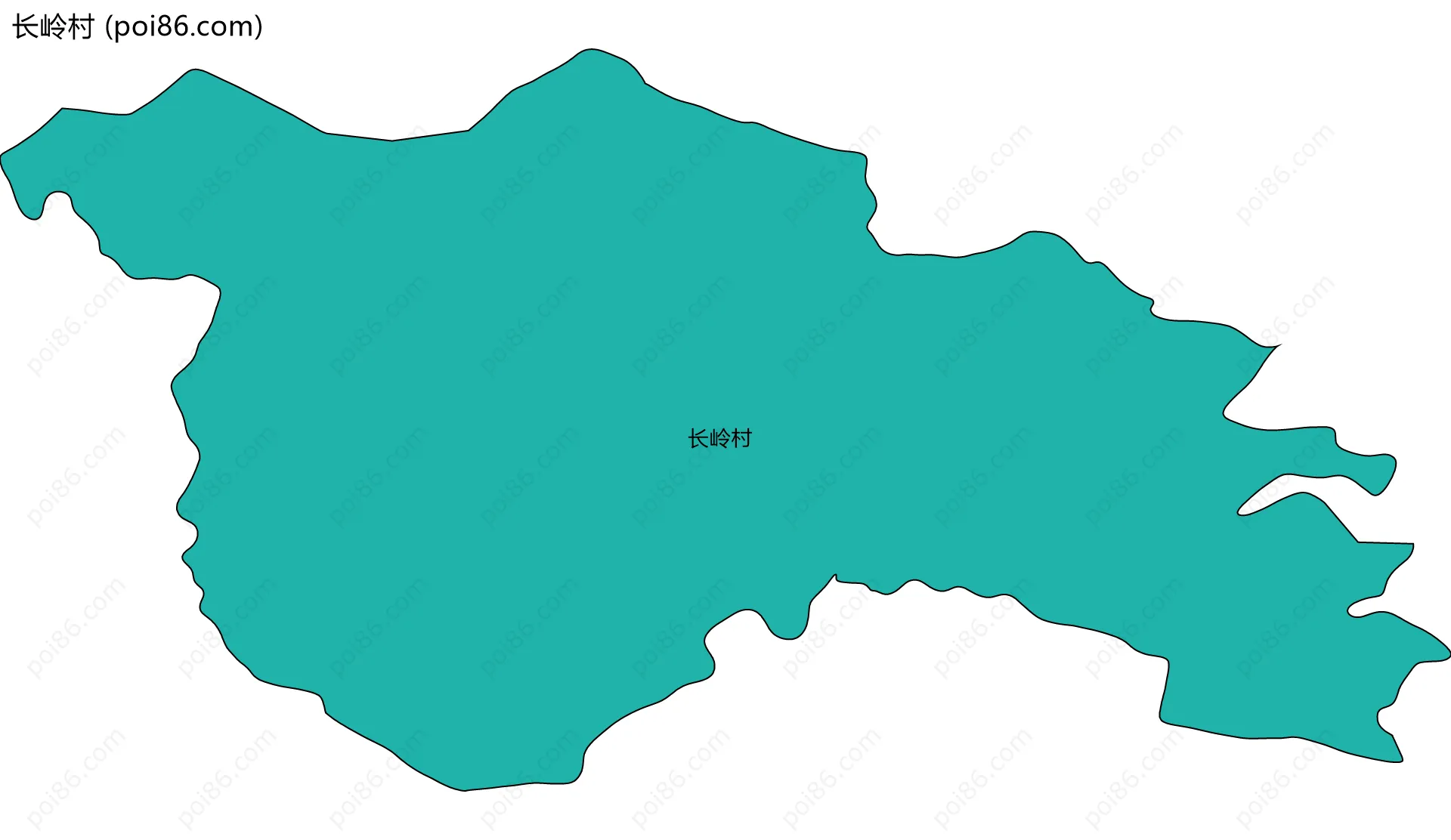 长岭村边界地图