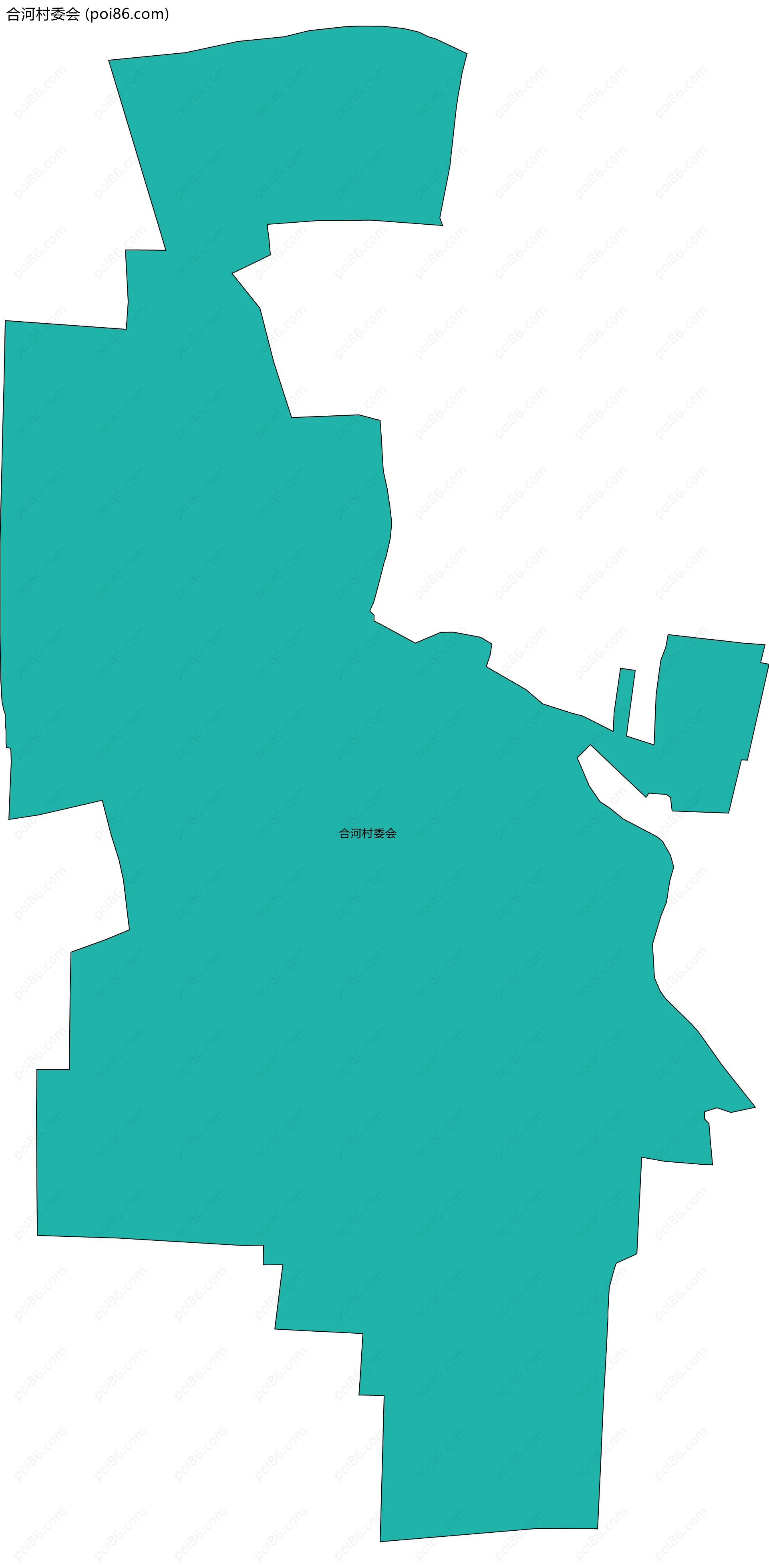 合河村委会边界地图