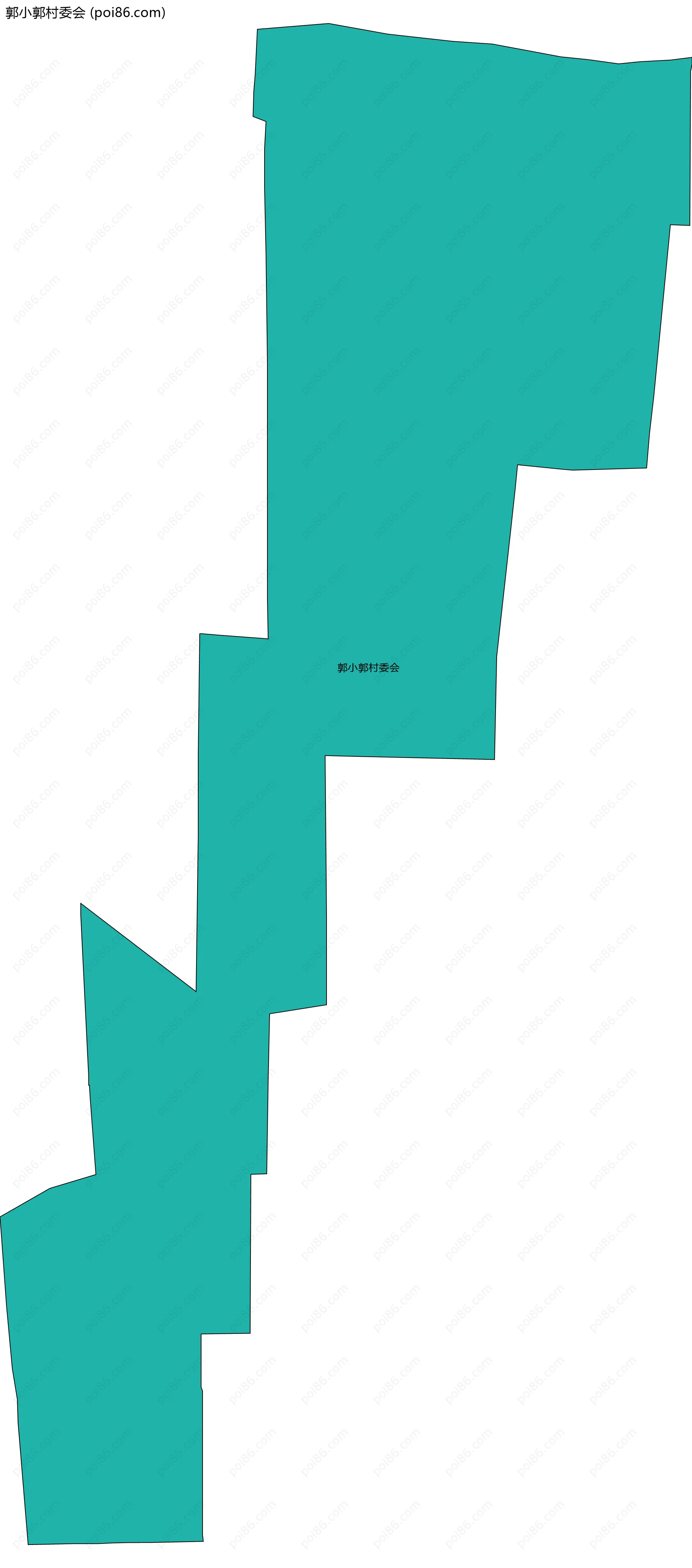 郭小郭村委会边界地图