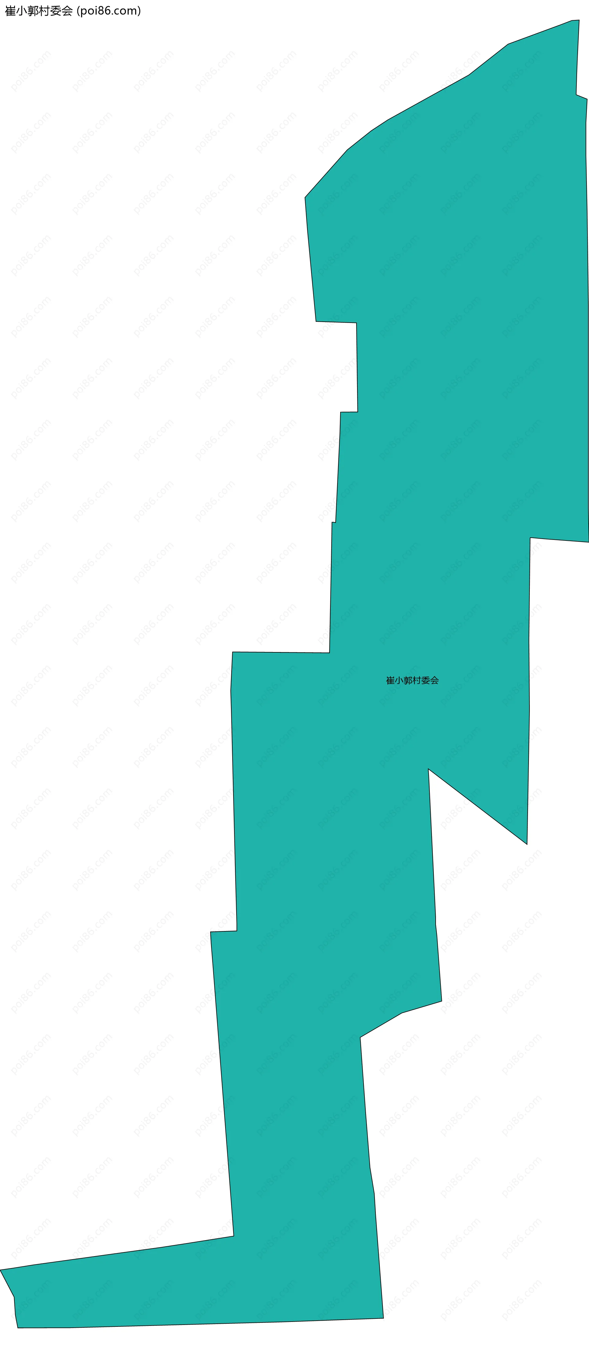 崔小郭村委会边界地图