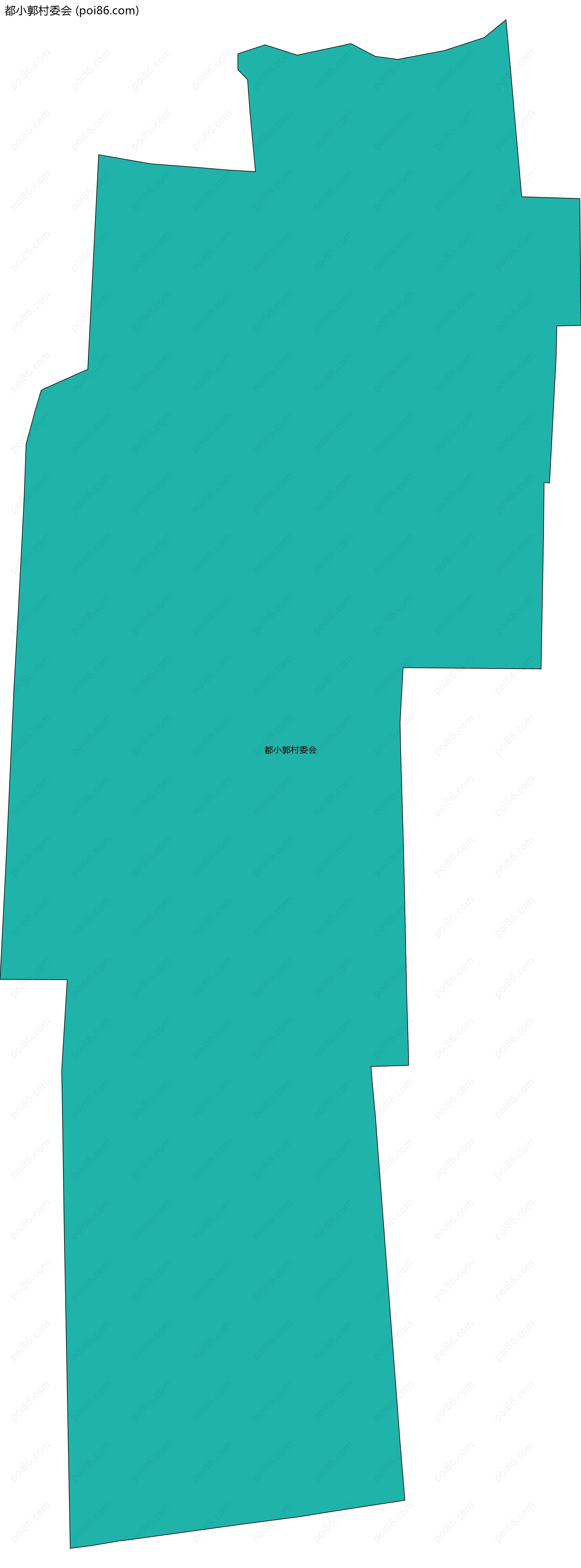 都小郭村委会边界地图