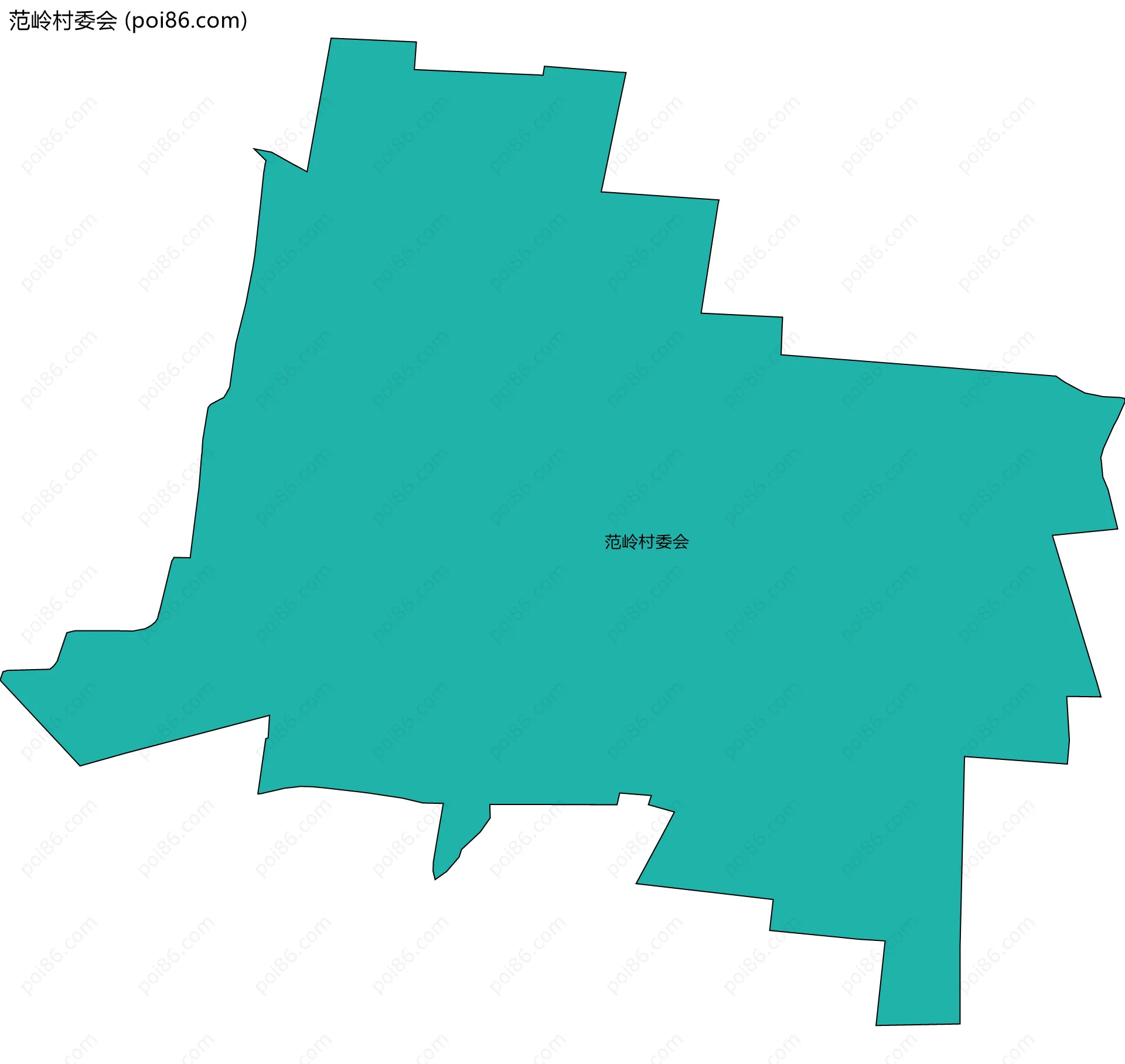 范岭村委会边界地图