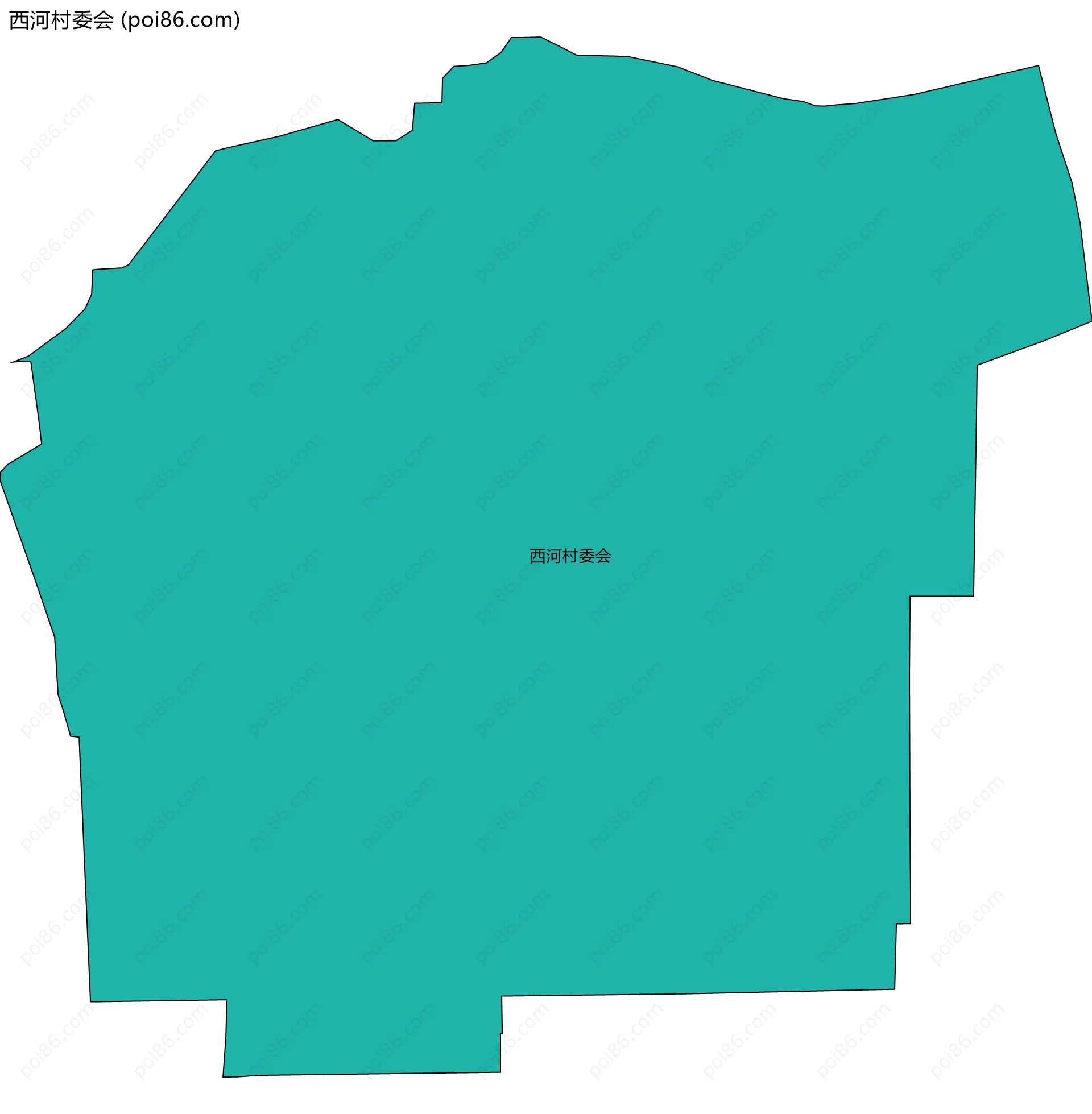 西河村委会边界地图