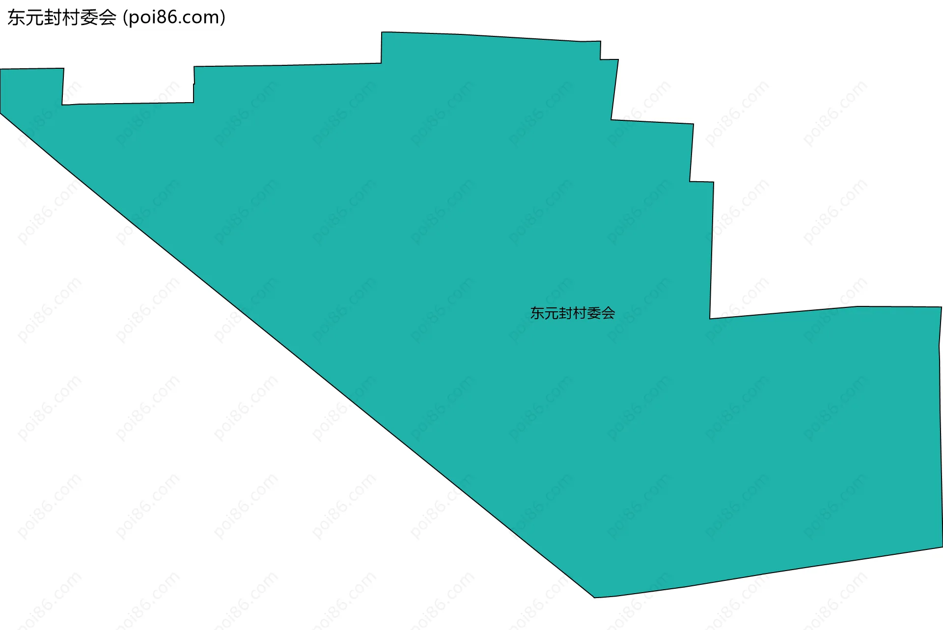 东元封村委会边界地图