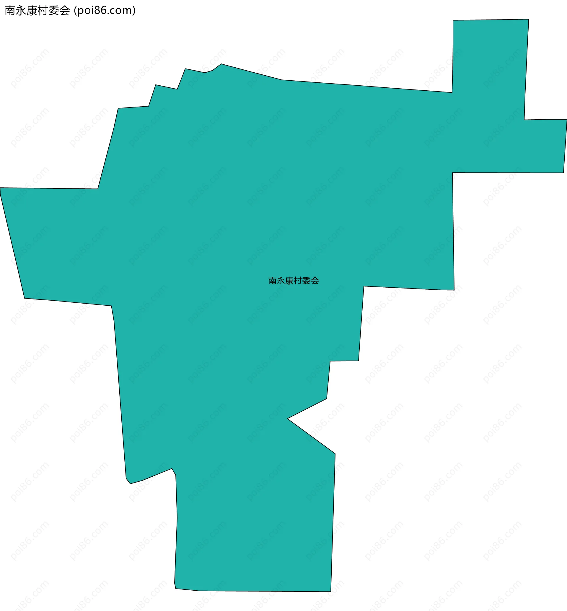 南永康村委会边界地图