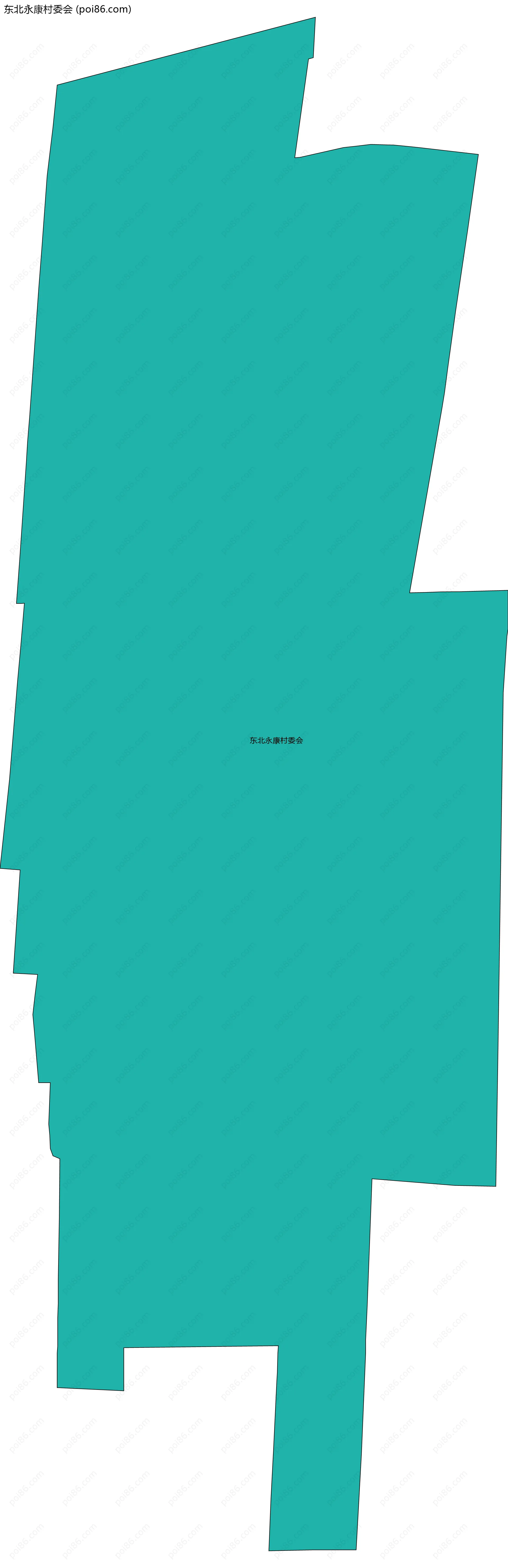 东北永康村委会边界地图