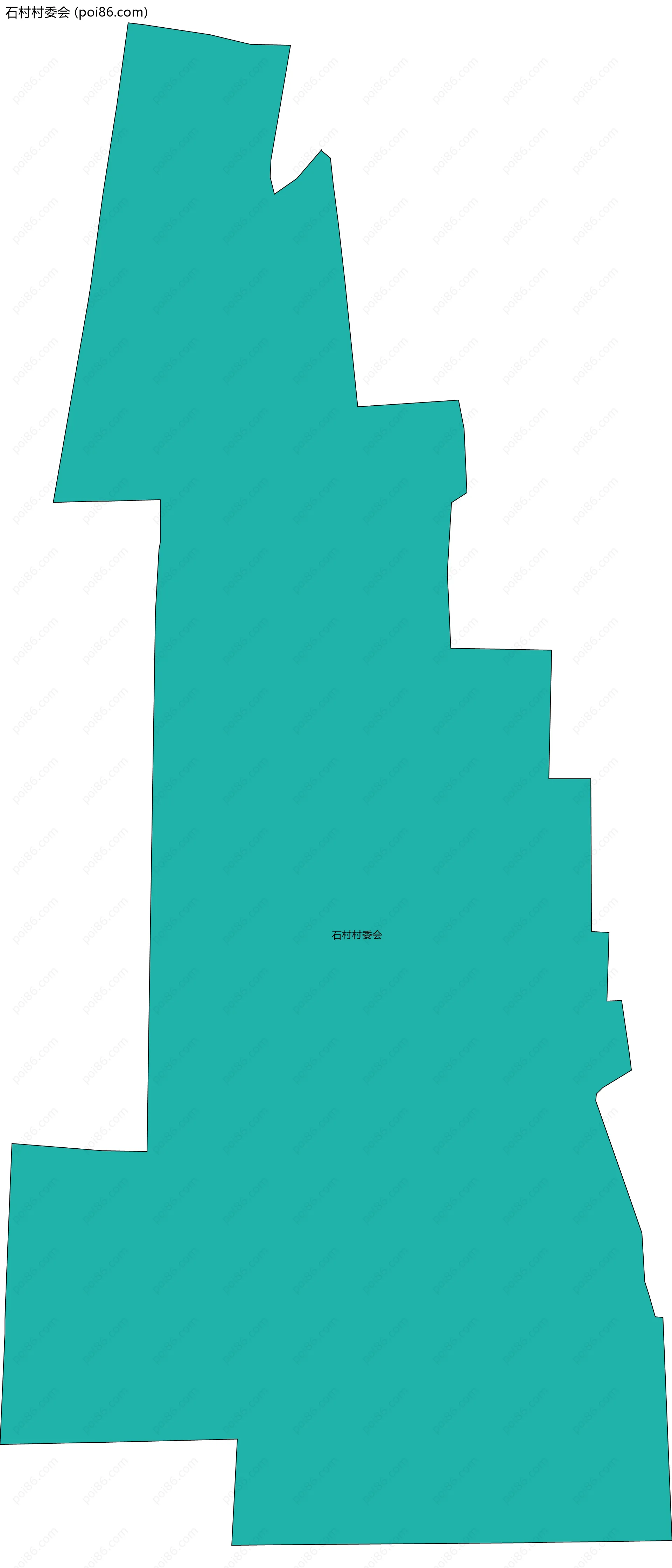 石村村委会边界地图