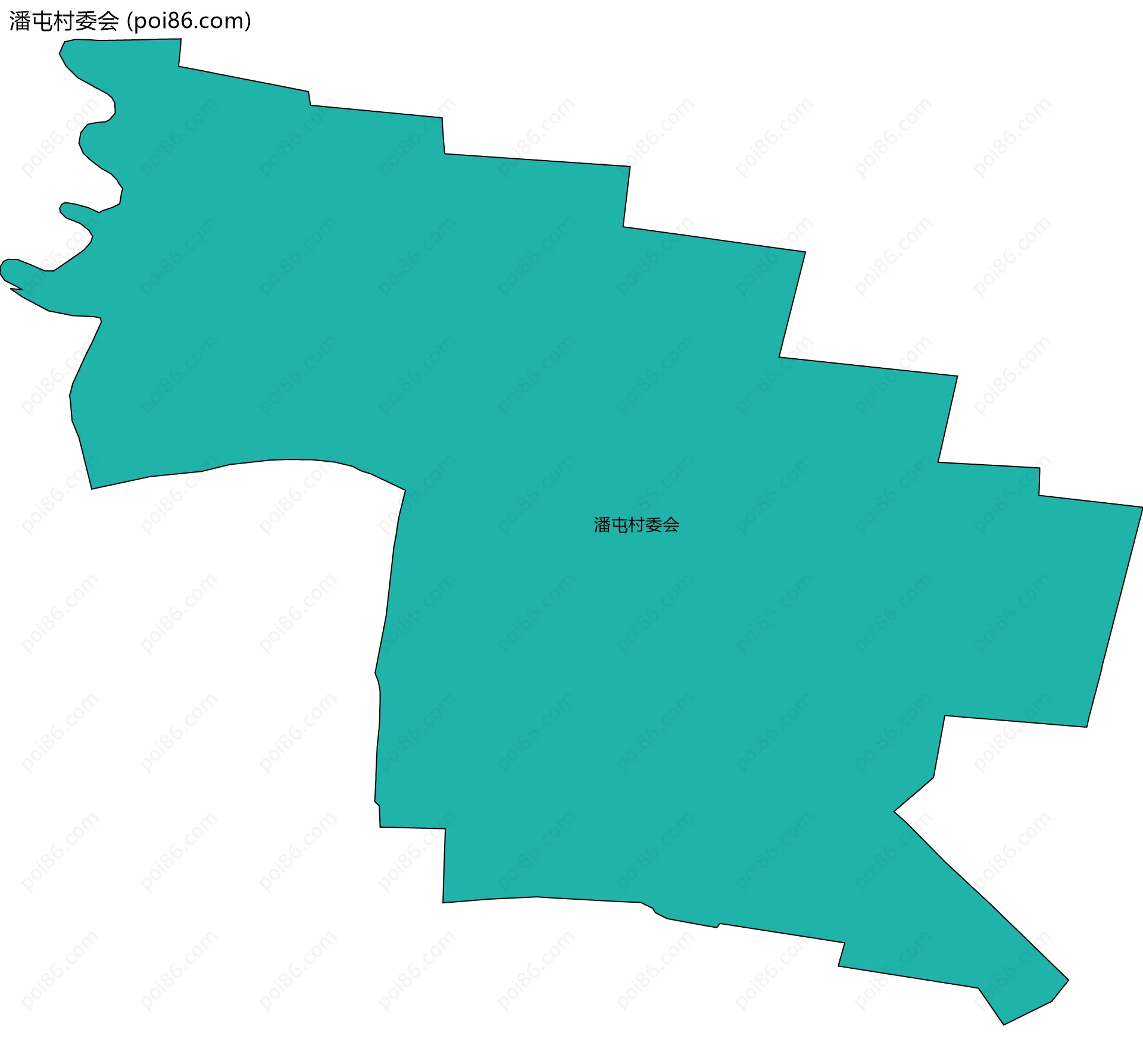 潘屯村委会边界地图