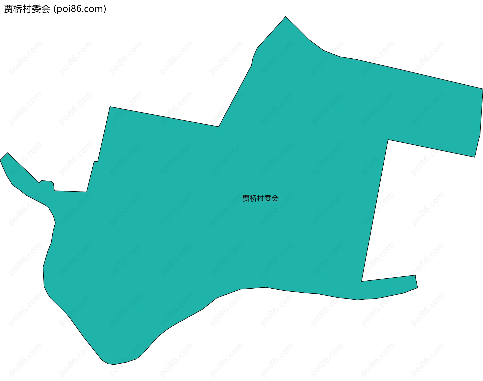 贾桥村委会边界地图