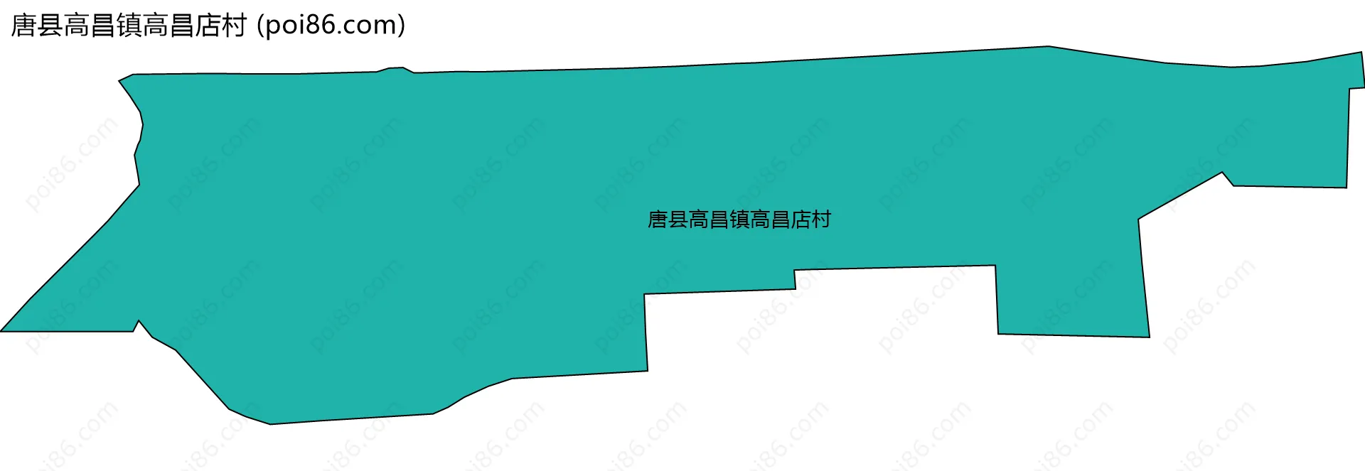 唐县高昌镇高昌店村边界地图