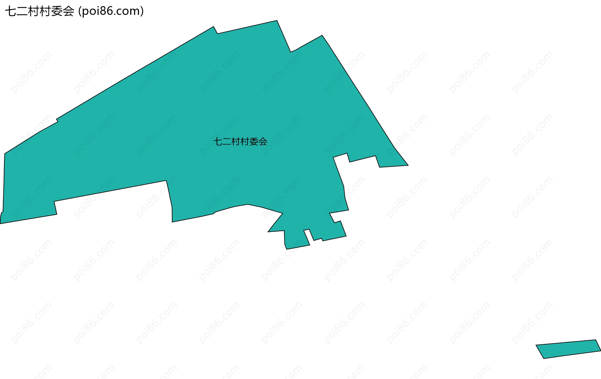 七二村村委会边界地图