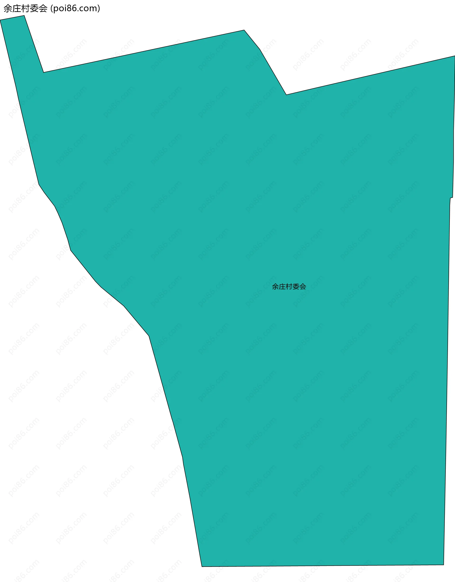 余庄村委会边界地图