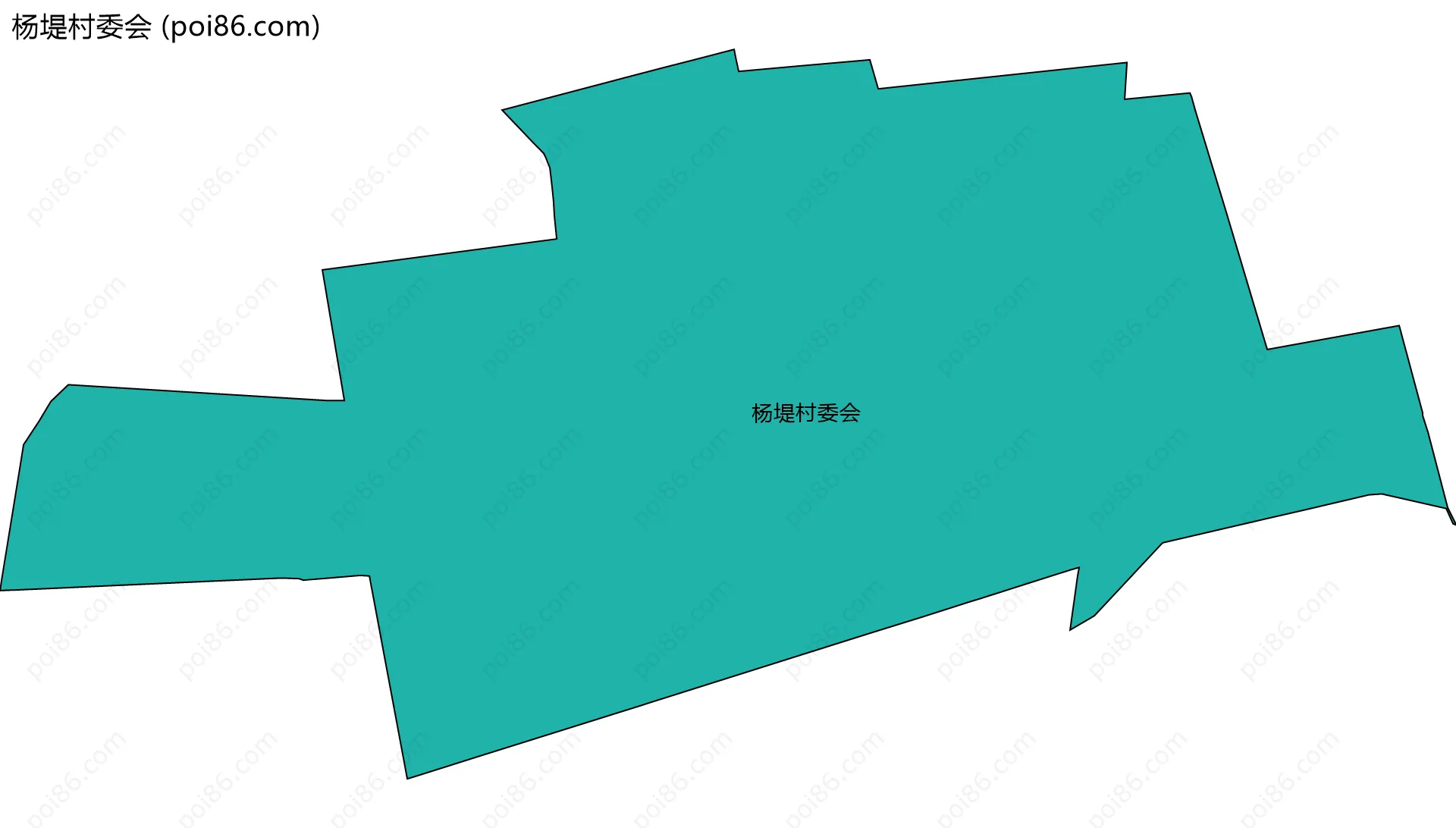 杨堤村委会边界地图