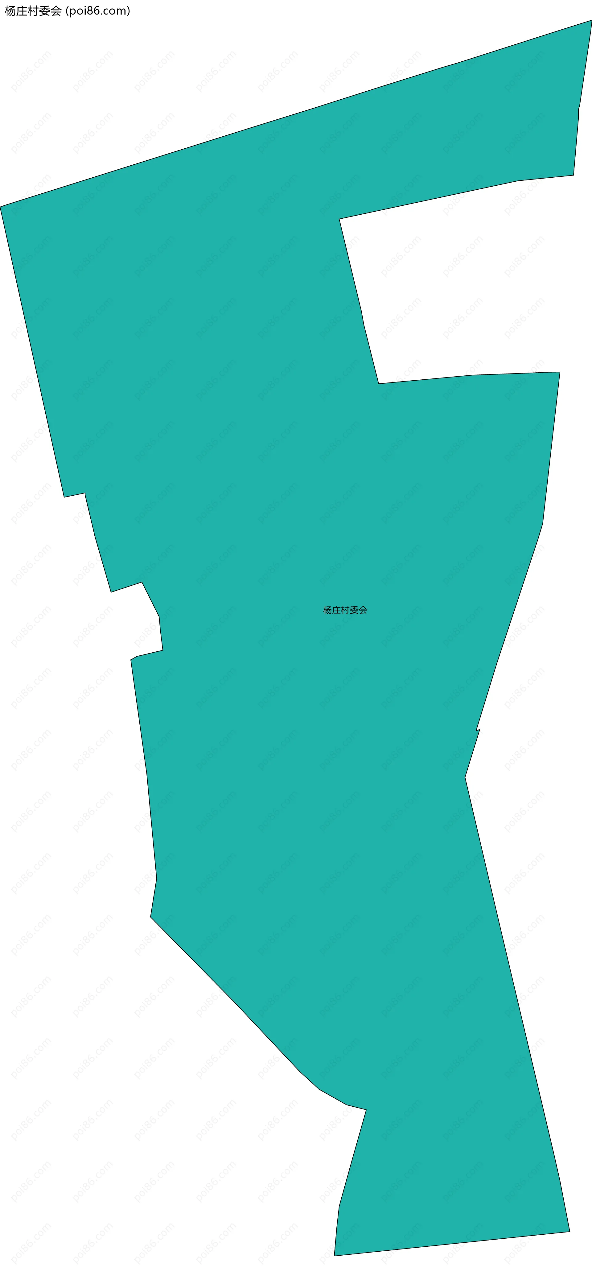 杨庄村委会边界地图