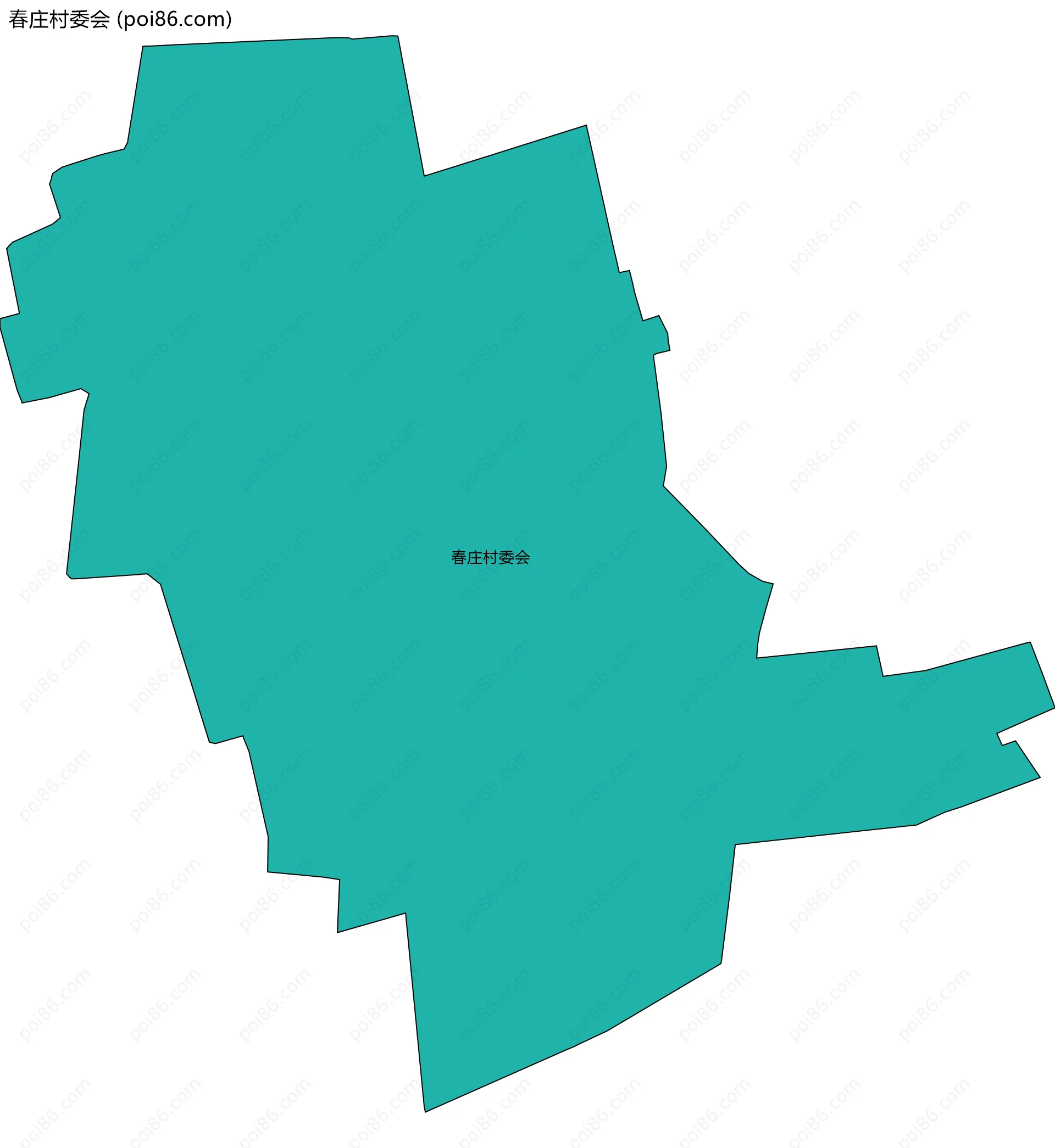 春庄村委会边界地图